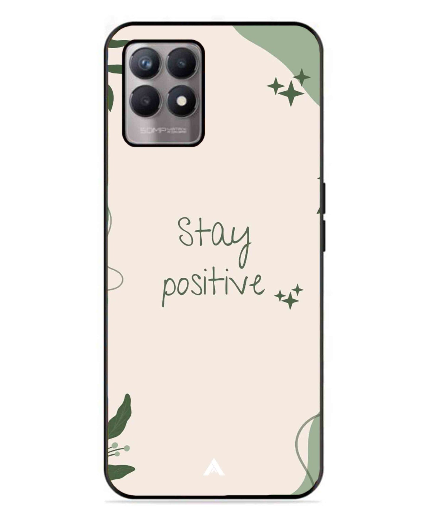 Stay Positive 1 Metal Back Cover Phone Case for Realme Narzo 50