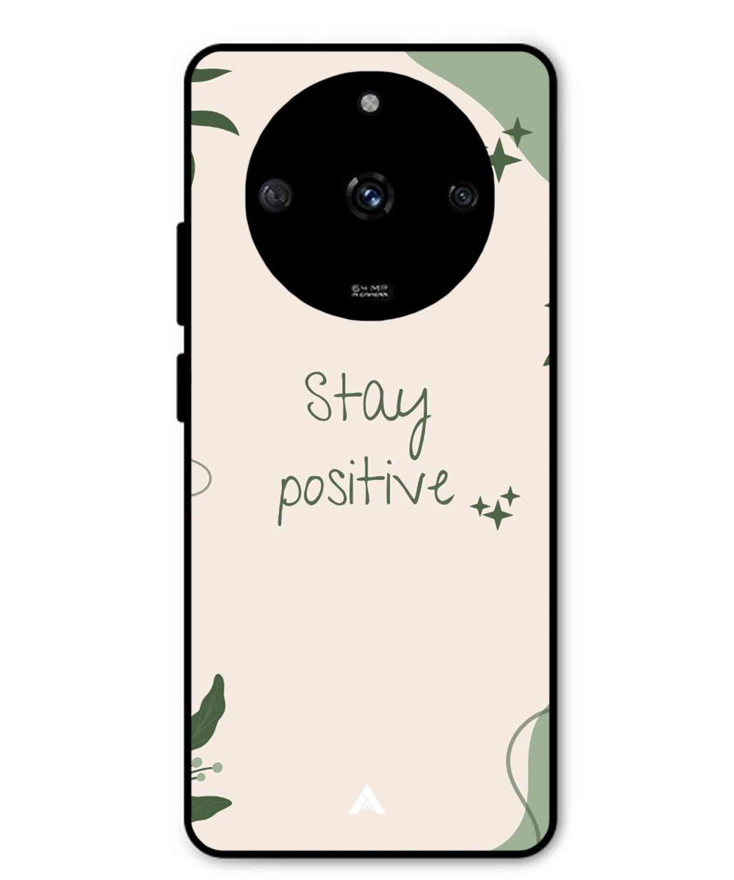 Stay Positive 1 Metal Back Cover Phone Case for Realme Narzo 60