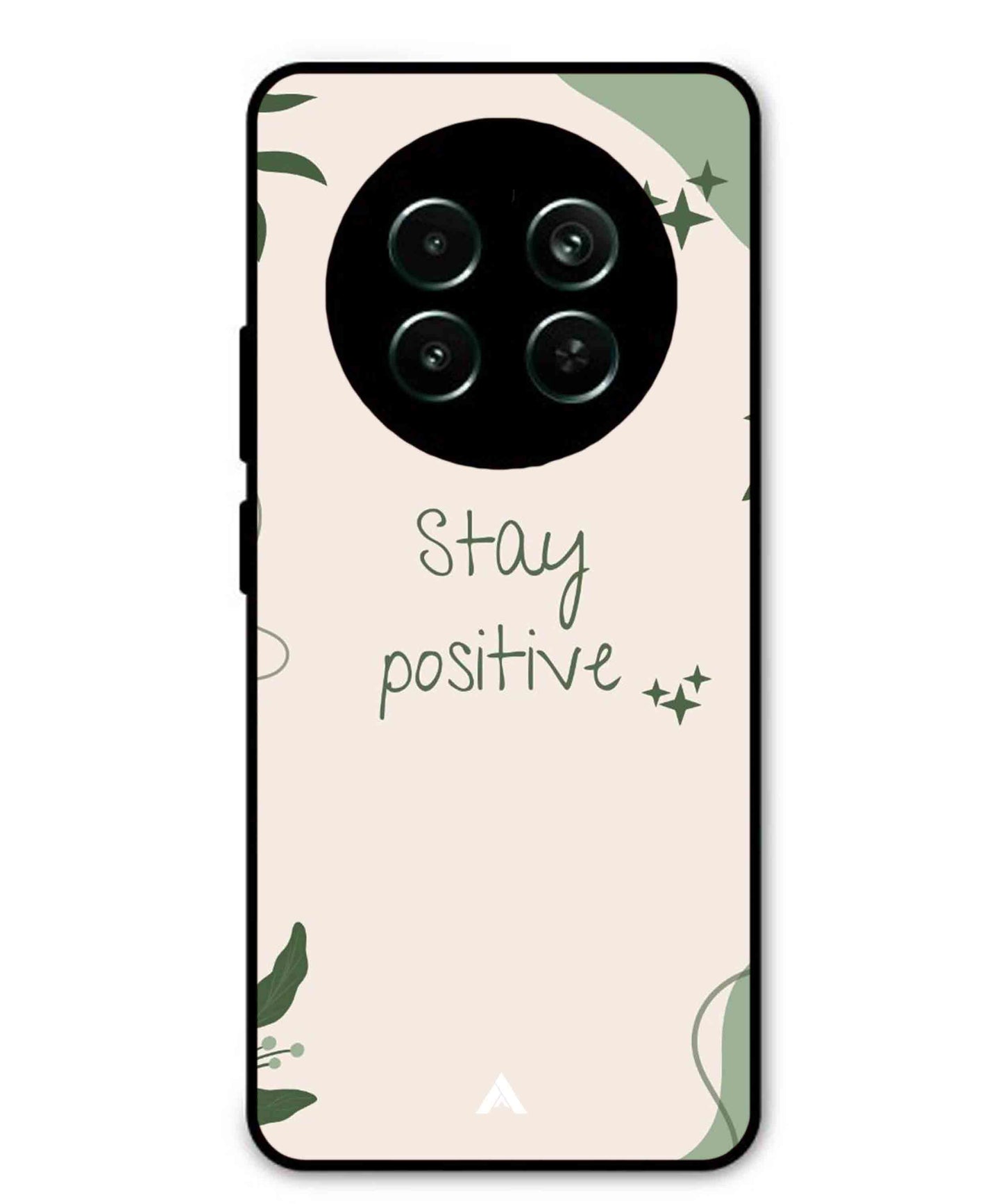 Stay Positive 1 Metal Back Cover Phone Case for Realme Narzo 70X