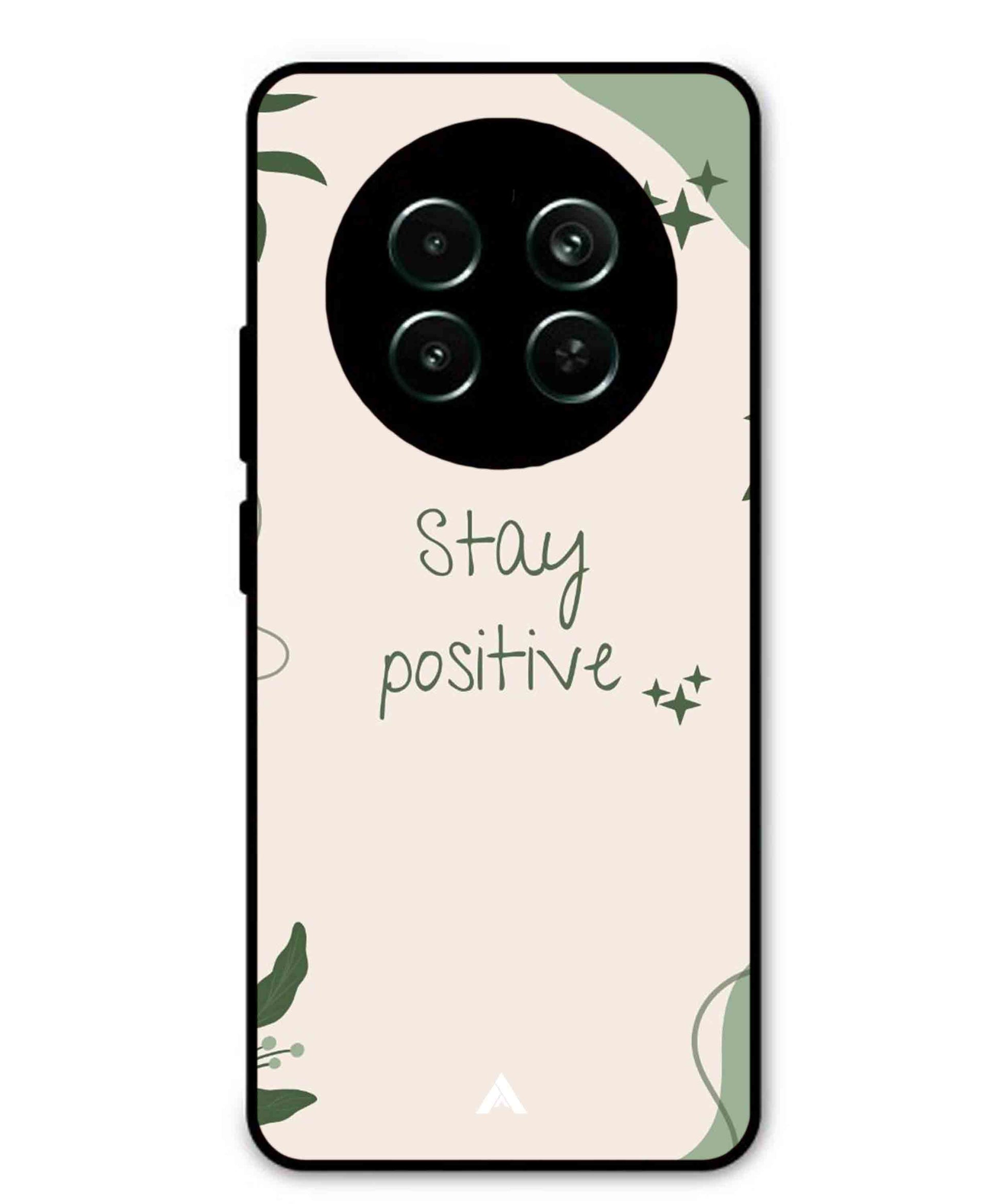 Stay Positive 1 Metal Back Cover Phone Case for Realme Narzo 70X