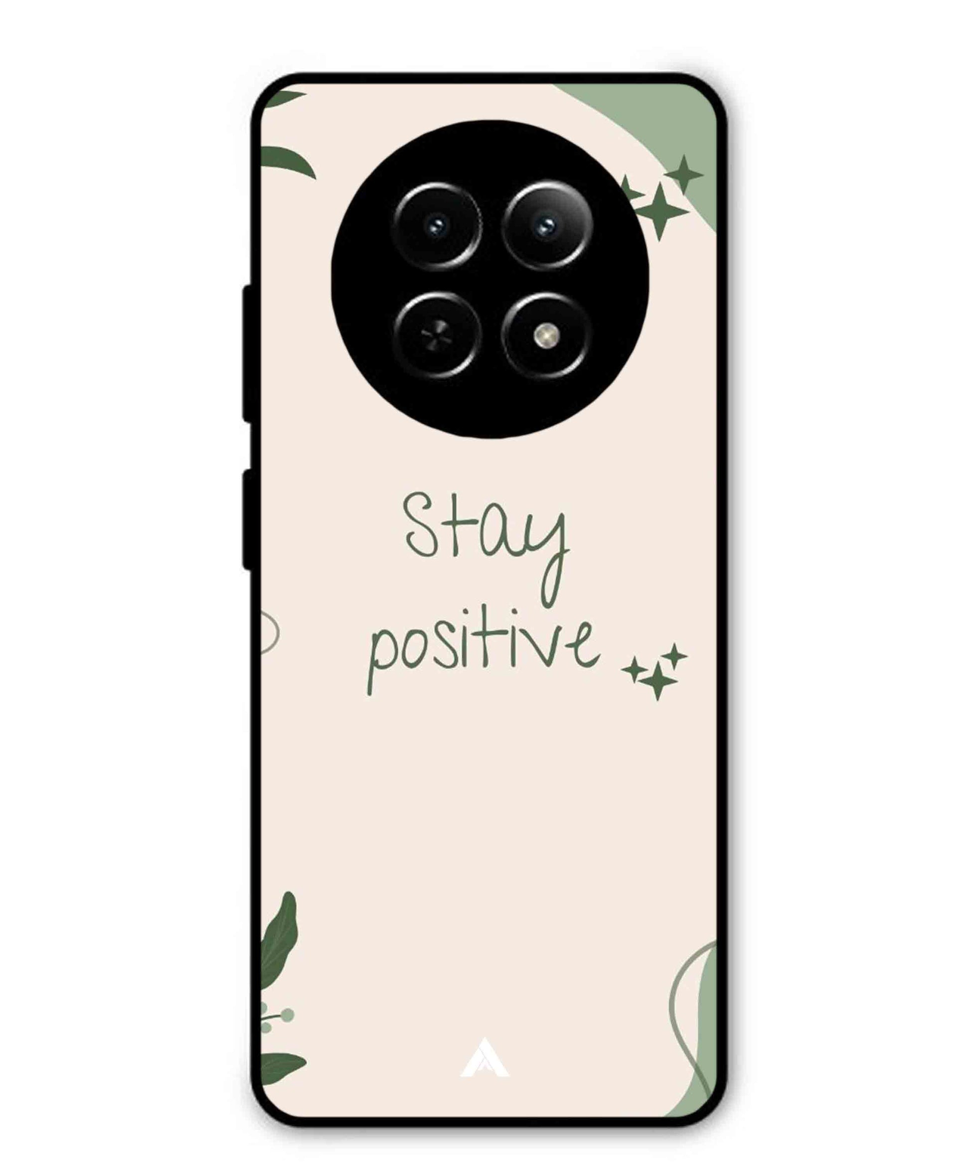Stay Positive 1 Metal Back Cover Phone Case for Realme Narzo N65