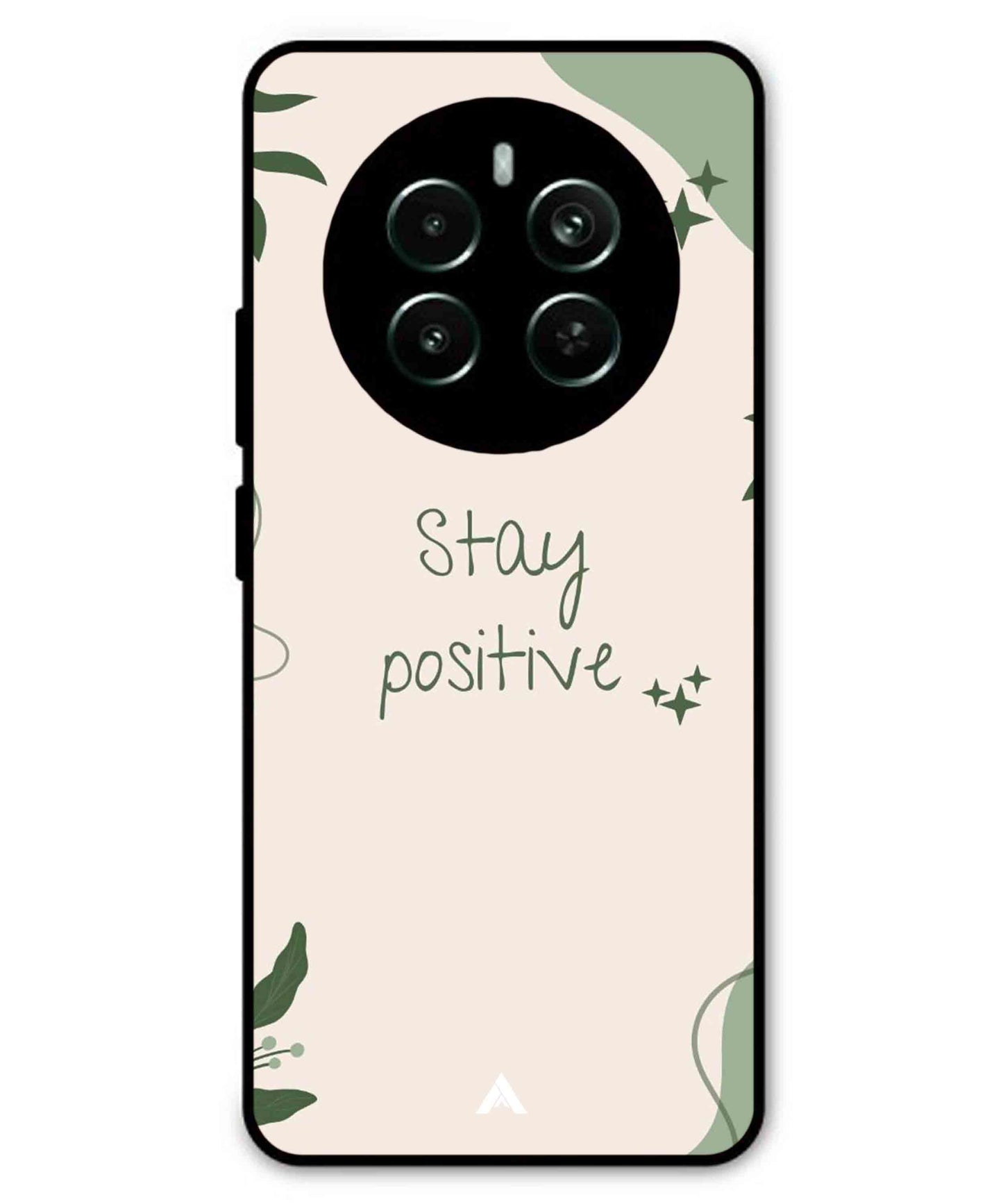Stay Positive 1 Metal Back Cover Phone Case for Realme P1 Pro
