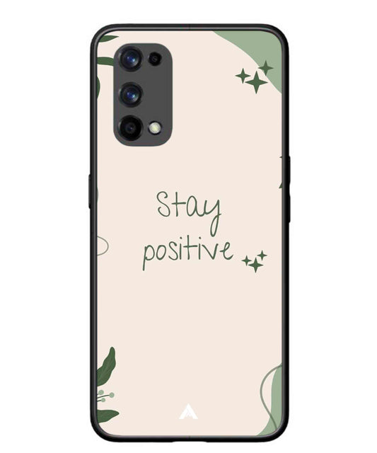 Stay Positive 1 Metal Back Cover Phone Case for Realme X7 Pro