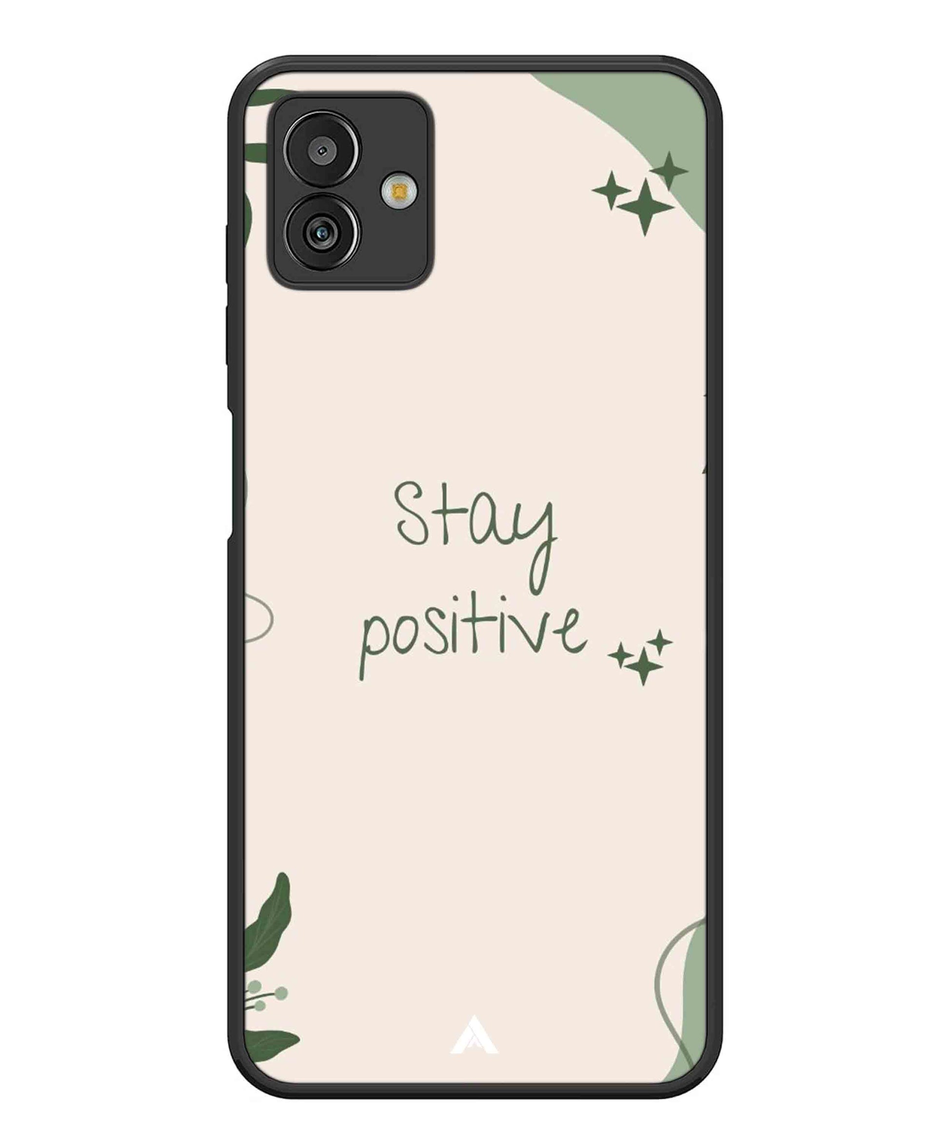 Stay Positive 1 Metal Back Cover Phone Case for Samsugn Galaxy M13 5G