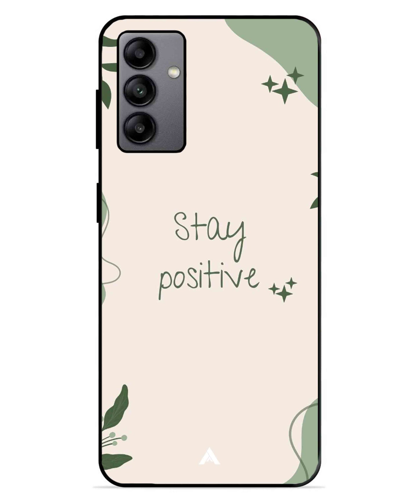 Stay Positive 1 Metal Back Cover Phone Case for Samsung Galaxy A04s