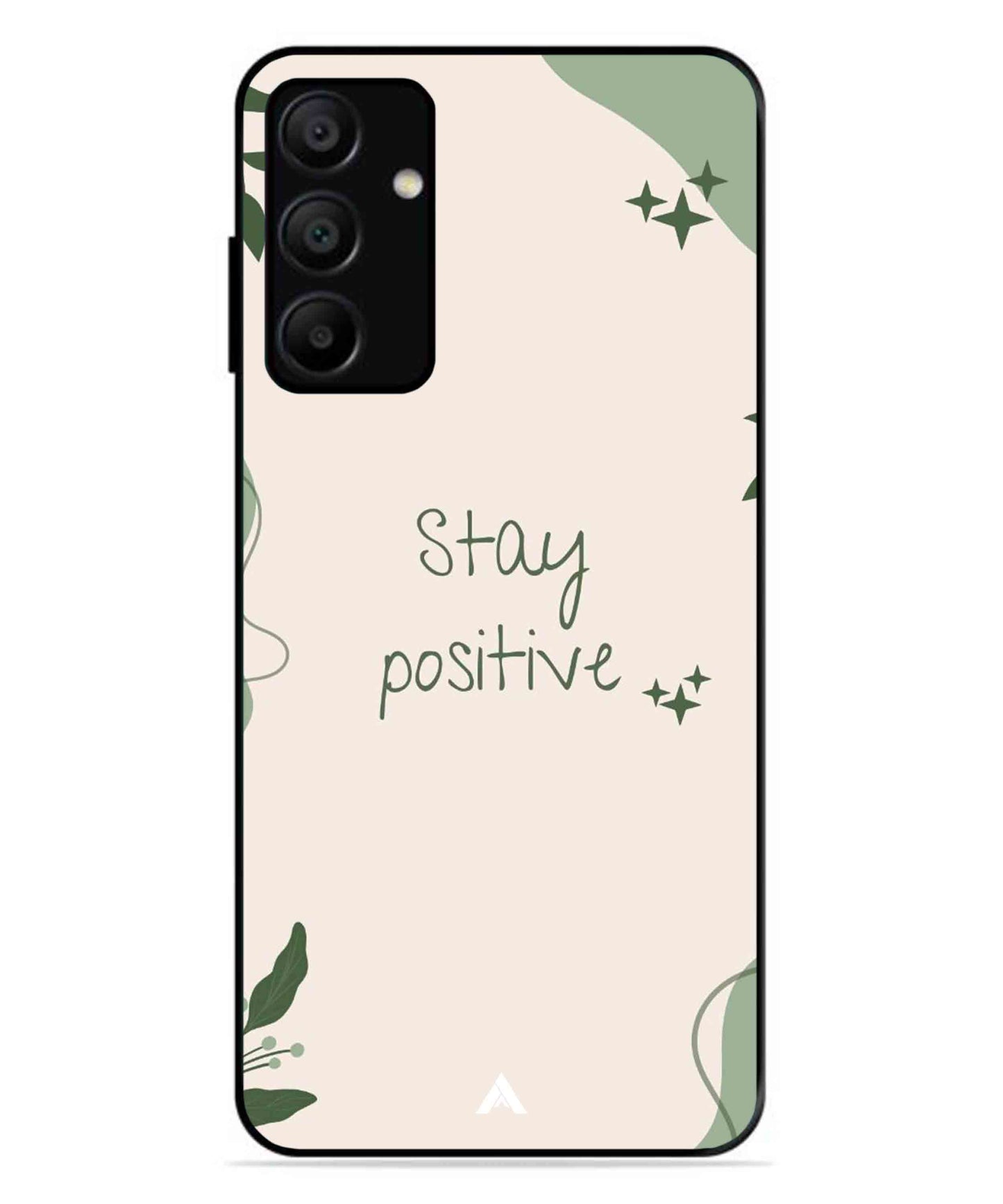 Stay Positive 1 Metal Back Cover Phone Case for Samsung Galaxy A15 5G