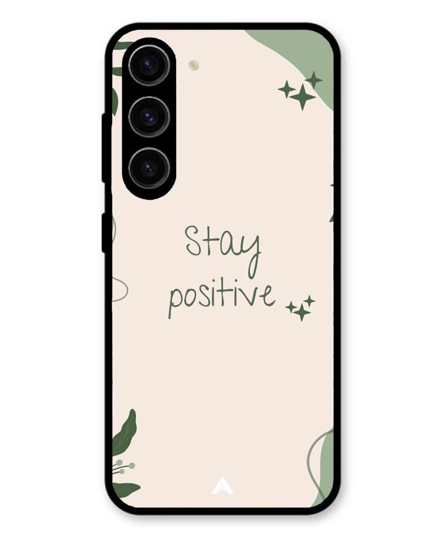 Stay Positive 1 Metal Back Cover Phone Case for Samsung Galaxy A36