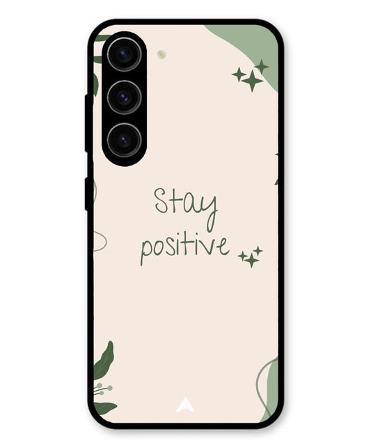 Stay Positive 1 Metal Back Cover Phone Case for Samsung Galaxy A36