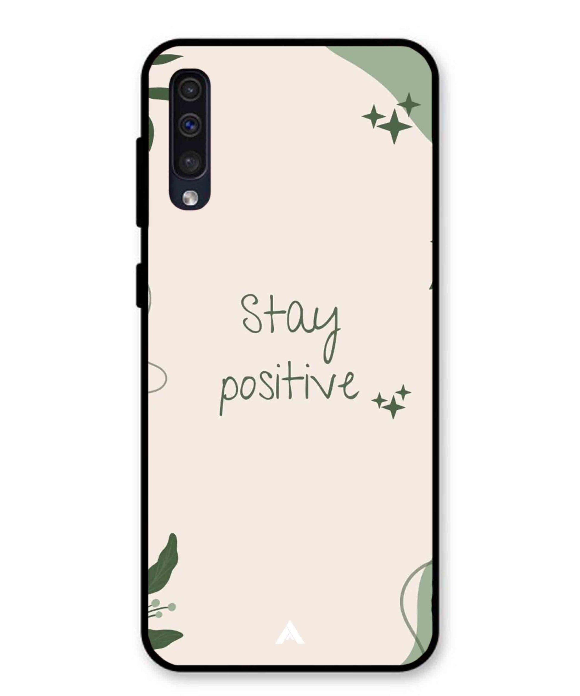 Stay Positive 1 Metal Back Cover Phone Case for Samsung Galaxy A50