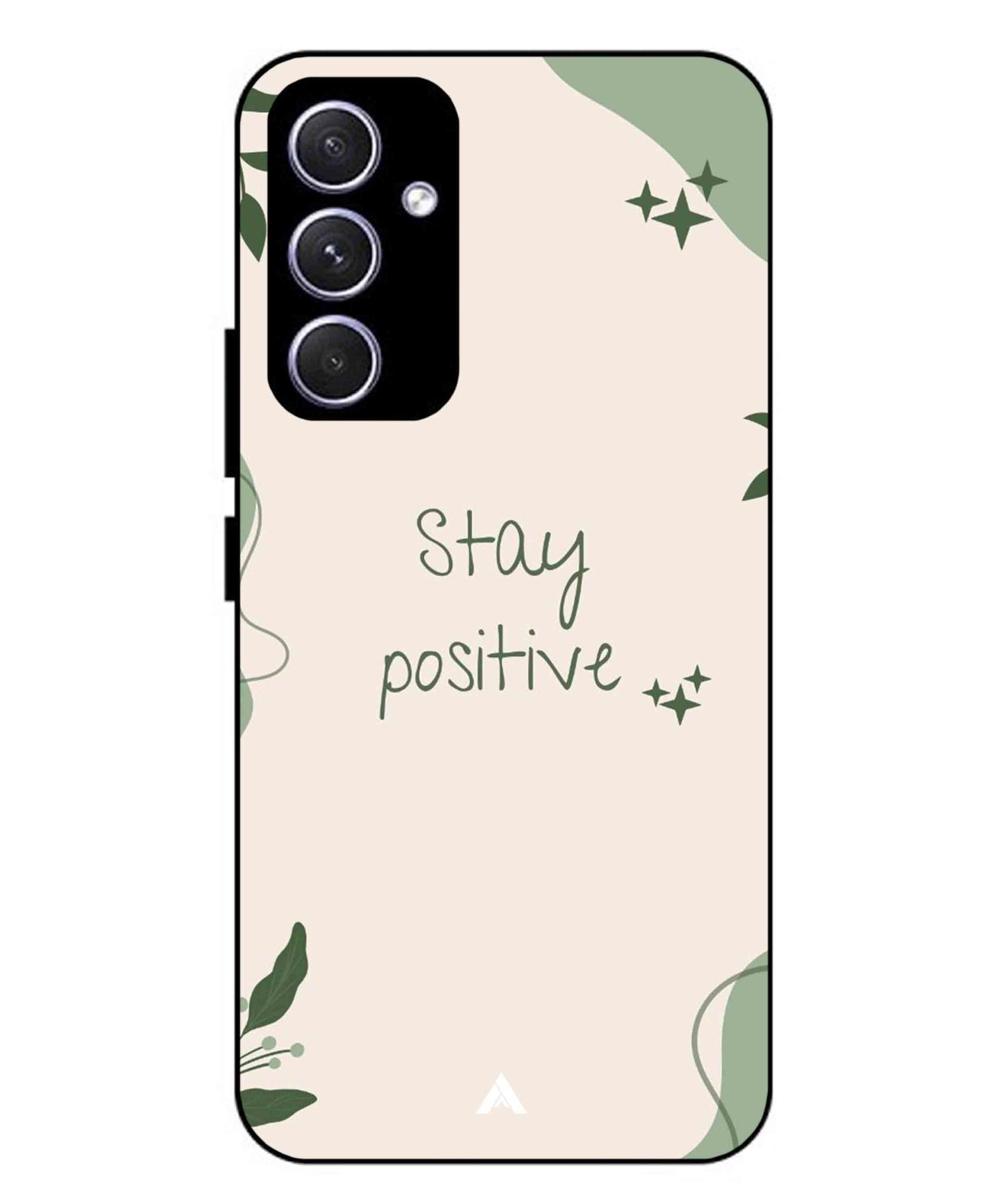 Stay Positive 1 Metal Back Cover Phone Case for Samsung Galaxy A54