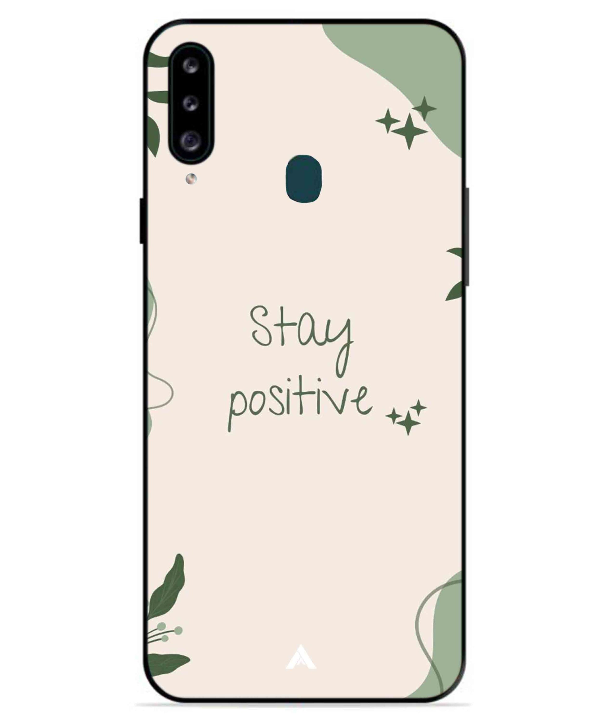 Stay Positive 1 Metal Back Cover Phone Case for Samsung Galaxy A70