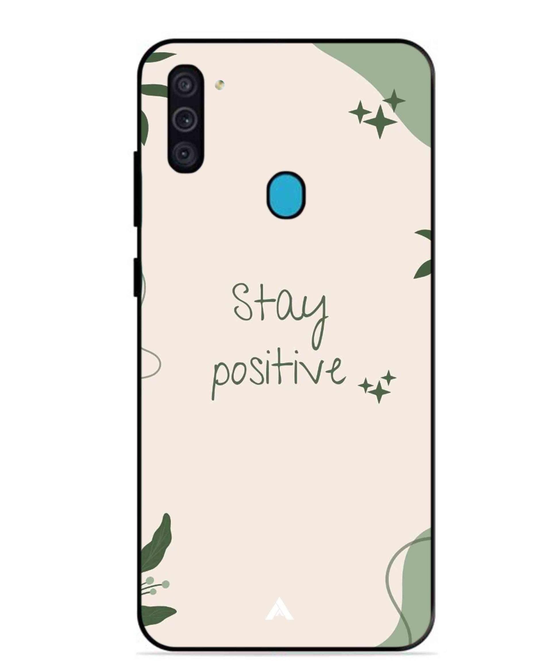 Stay Positive 1 Metal Back Cover Phone Case for Samsung Galaxy M11
