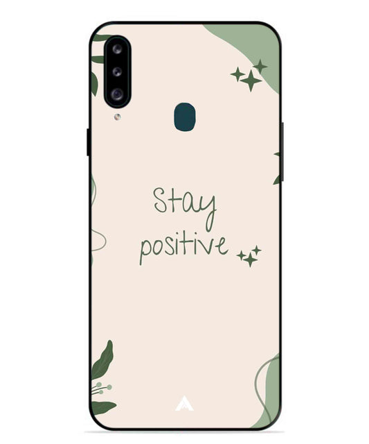Stay Positive 1 Metal Back Cover Phone Case for Samsung Galaxy M30
