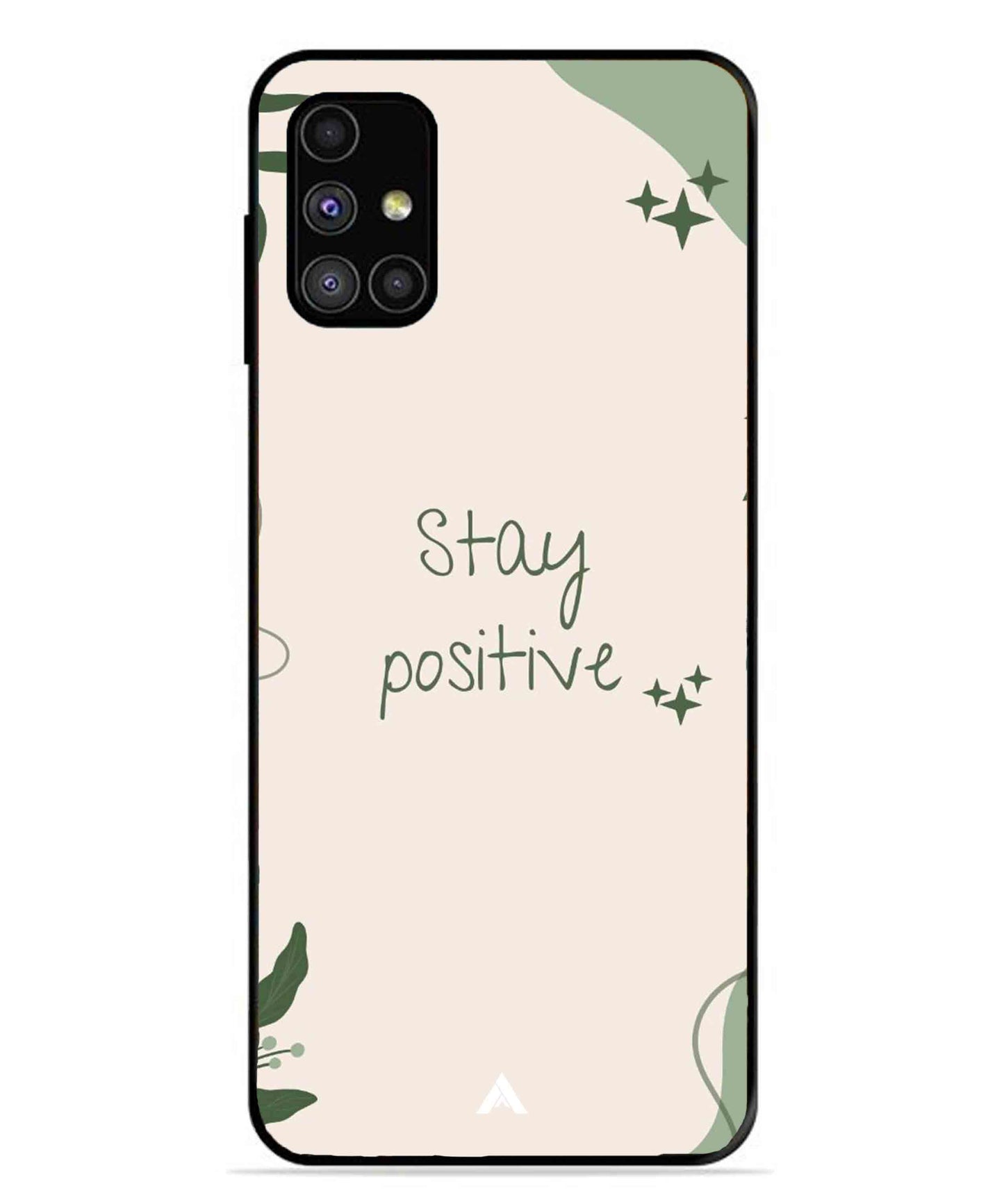 Stay Positive 1 Metal Back Cover Phone Case for Samsung Galaxy M31s