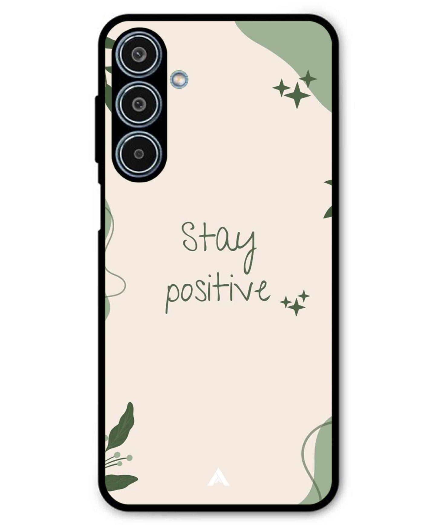 Stay Positive 1 Metal Back Cover Phone Case for Samsung Galaxy M35