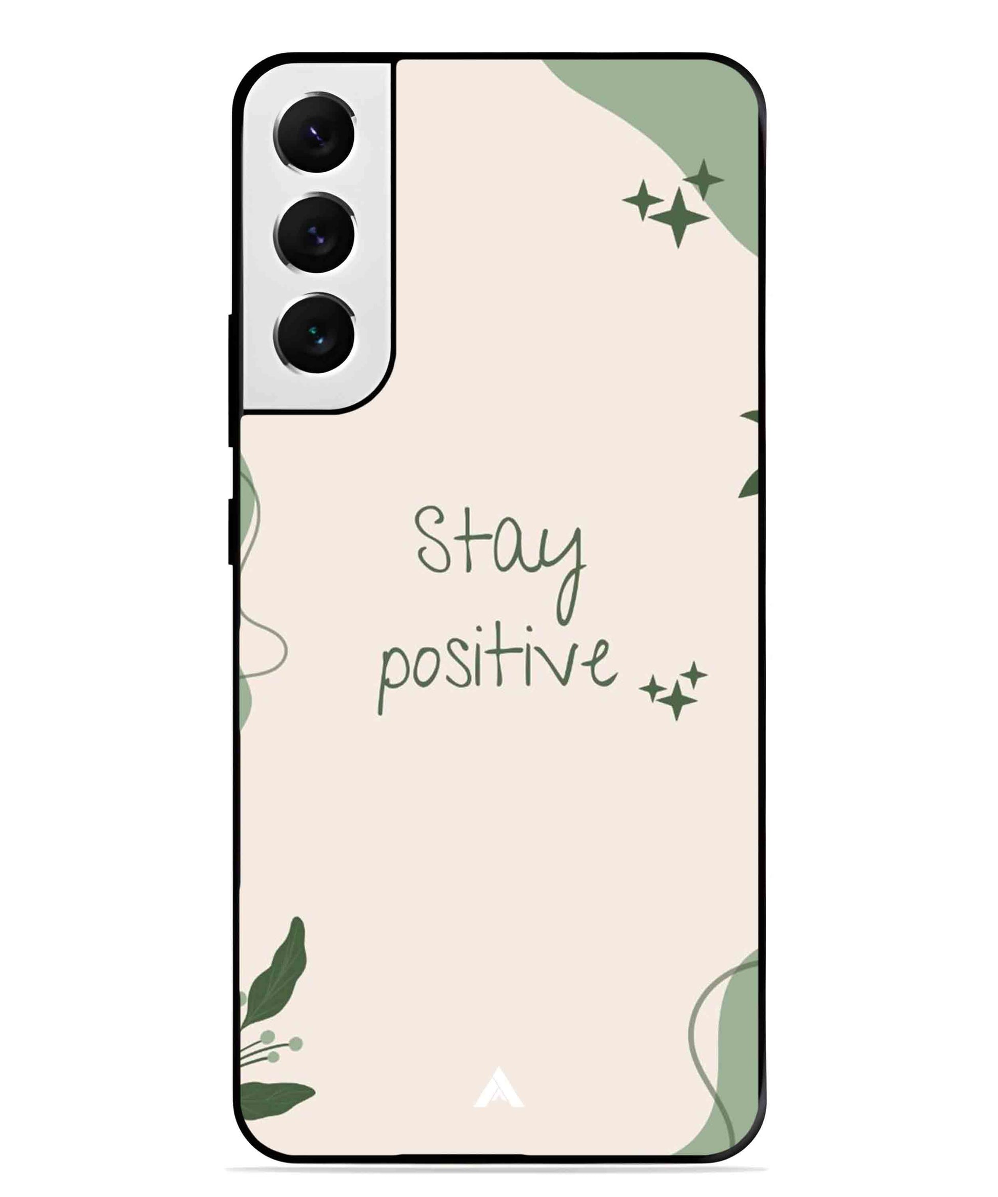Stay Positive 1 Metal Back Cover Phone Case for Samsung Galaxy S21 Fe