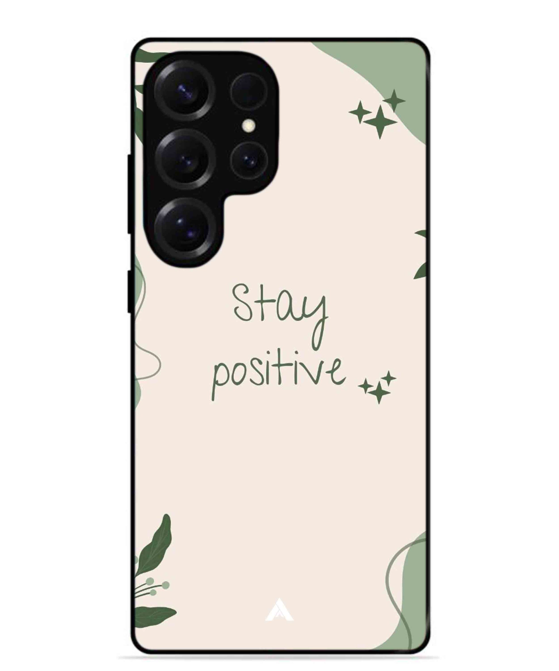 Stay Positive 1 Metal Back Cover Phone Case for Samsung Galaxy S25 Ultra