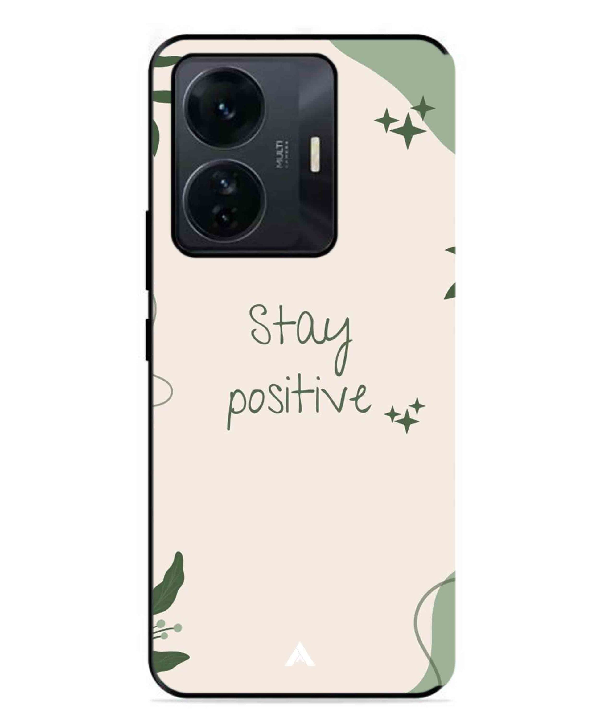 Stay Positive 1 Metal Back Cover Phone Case for Vivo T1 Pro