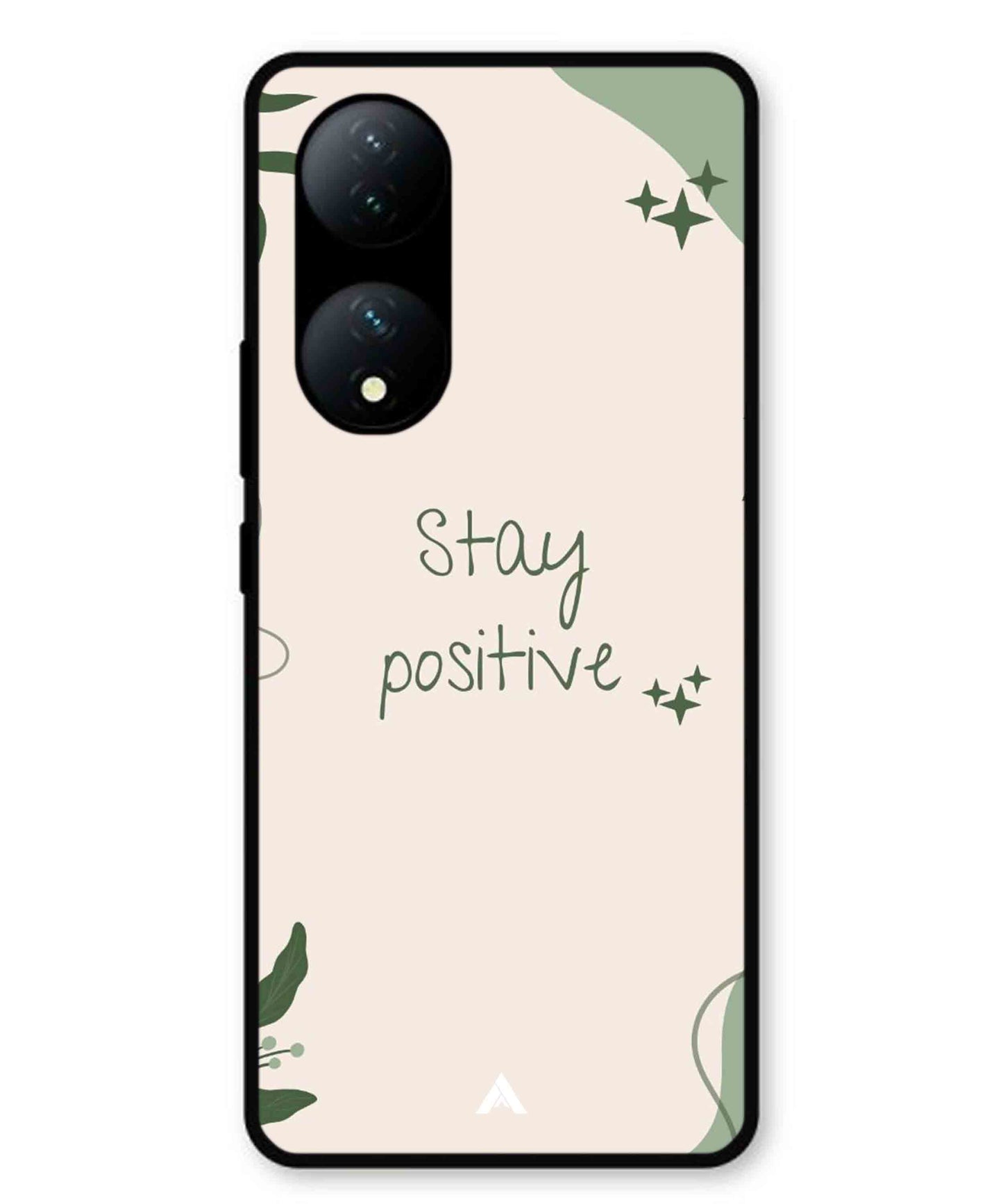 Stay Positive 1 Metal Back Cover Phone Case for Vivo T2
