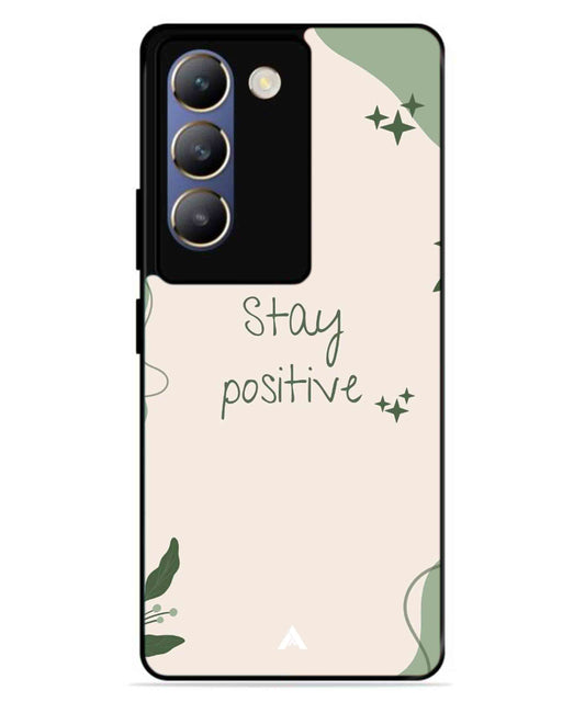 Stay Positive 1 Metal Back Cover Phone Case for Vivo T3