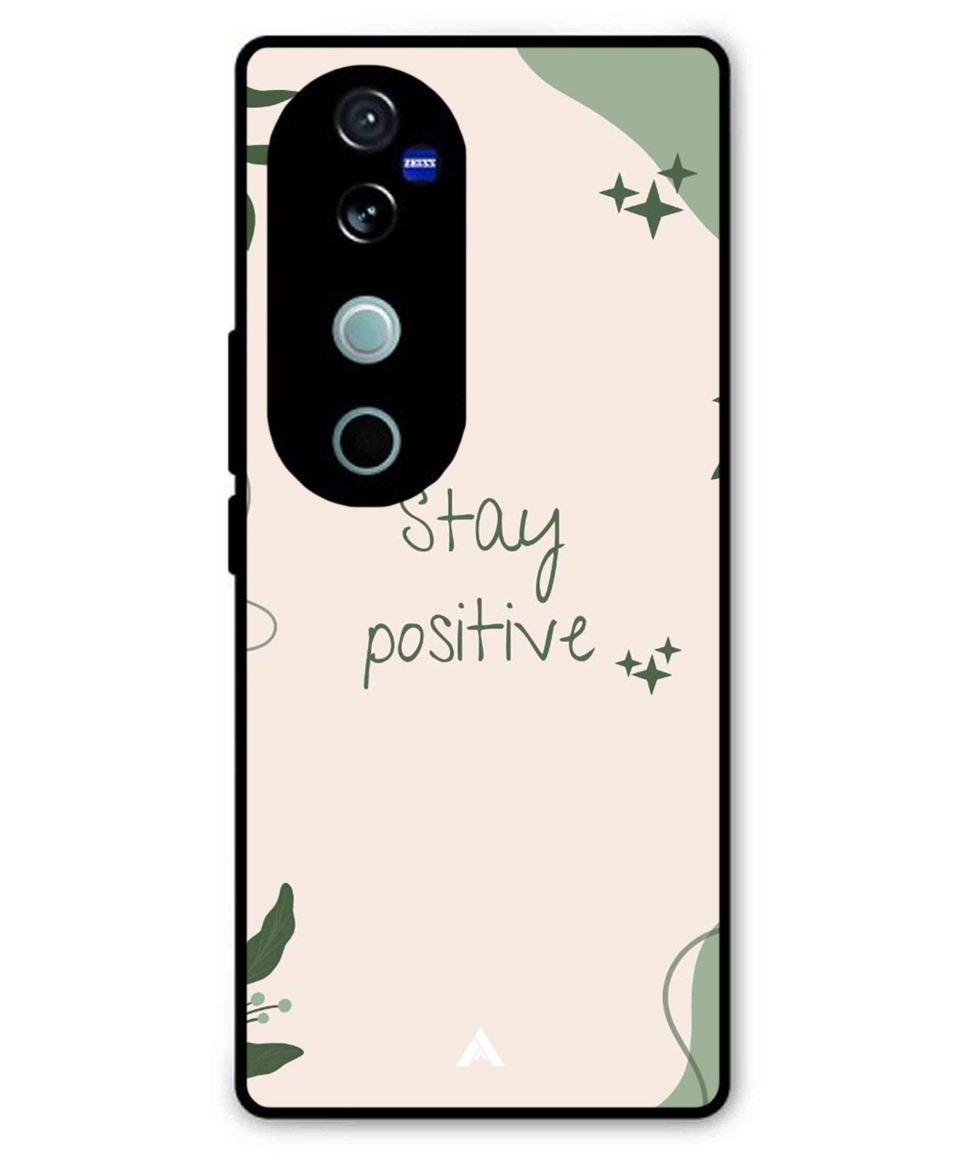 Stay Positive 1 Metal Back Cover Phone Case for Vivo T3 Ultra