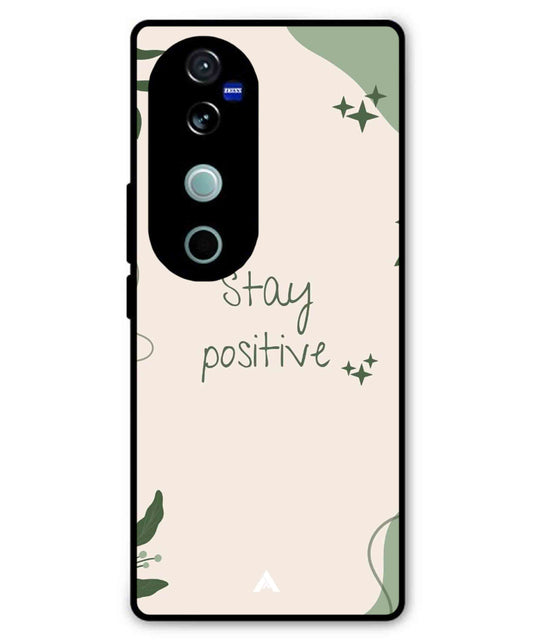 Stay Positive 1 Metal Back Cover Phone Case for Vivo T3 Ultra