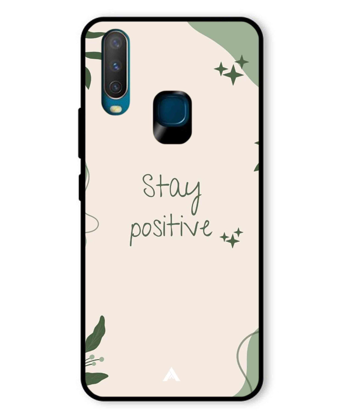Stay Positive 1 Metal Back Cover Phone Case for Vivo U10
