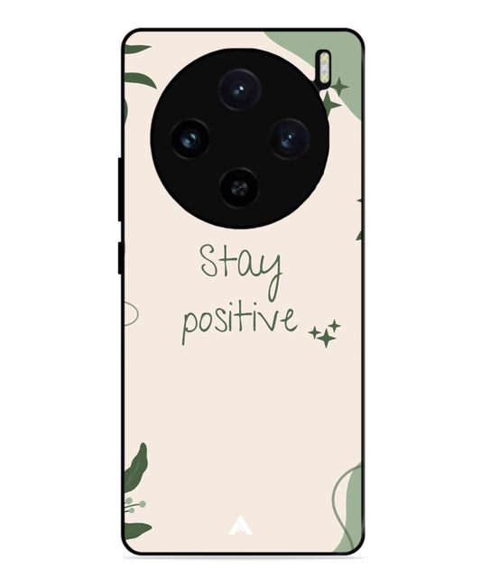 Stay Positive 1 Metal Back Cover Phone Case for Vivo X100