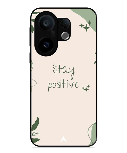 Stay Positive 1 Metal Back Cover Phone Case for Vivo X200 FE