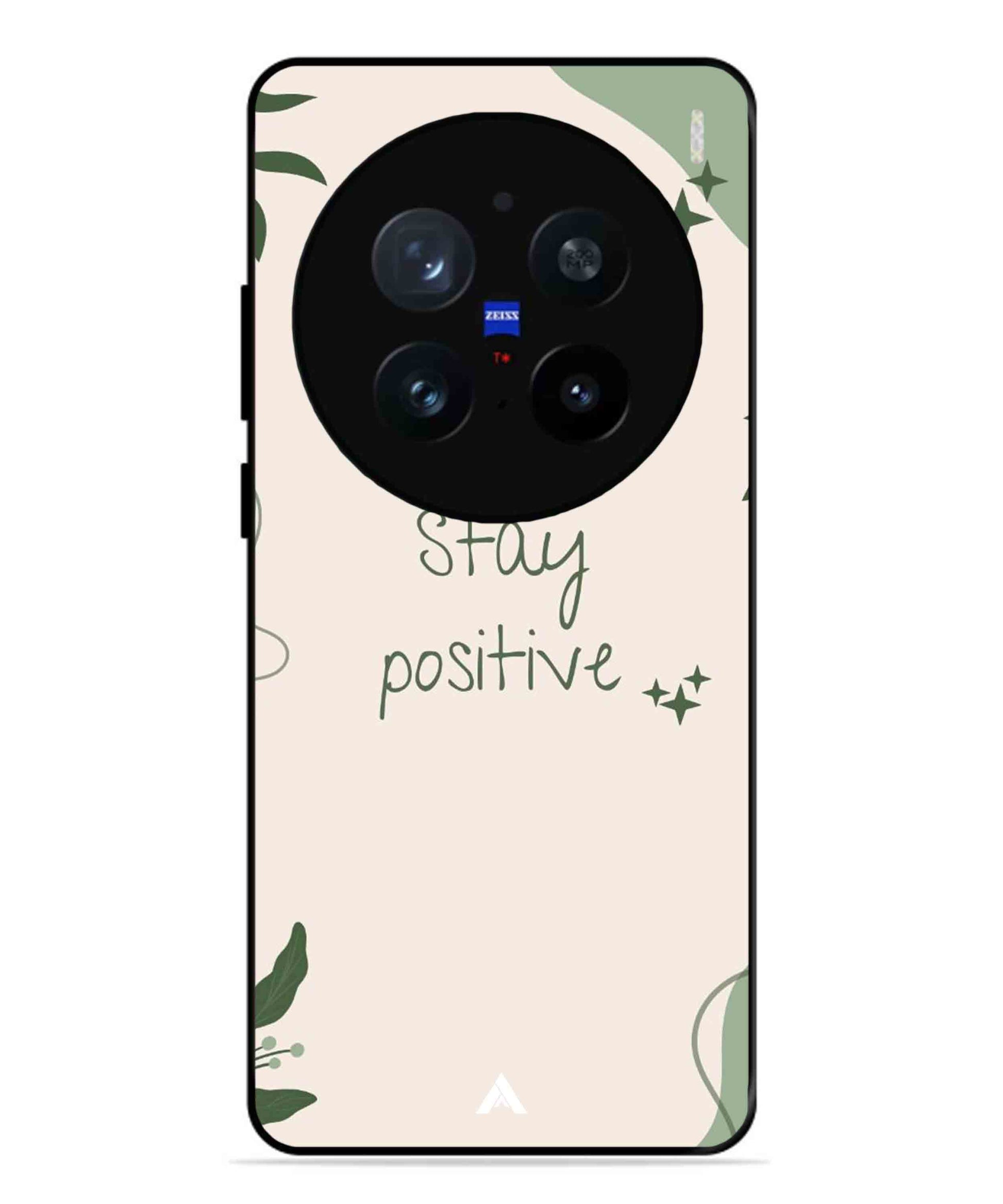 Stay Positive 1 Metal Back Cover Phone Case for Vivo X200 Pro