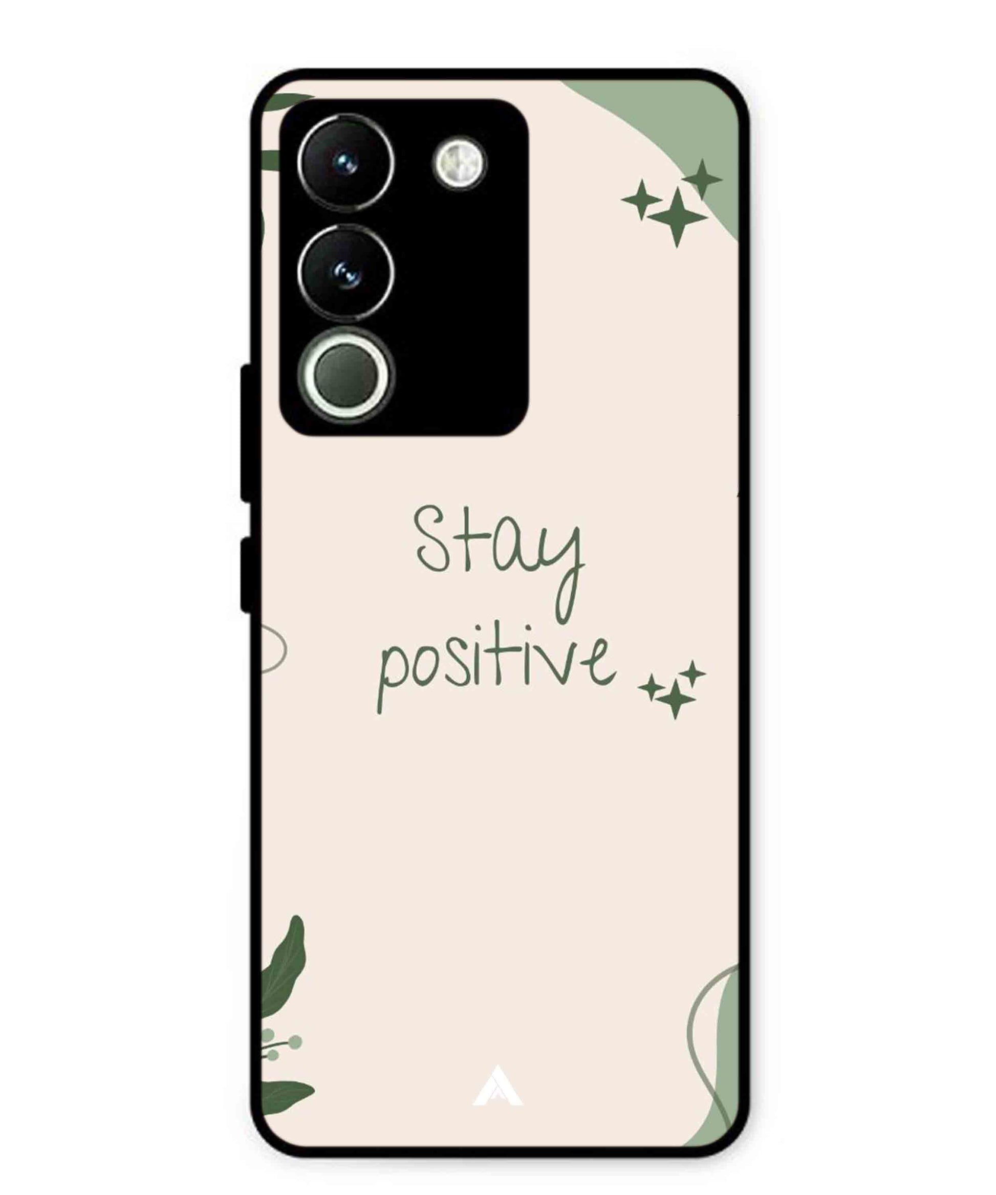 Stay Positive 1 Metal Back Cover Phone Case for Vivo Y200