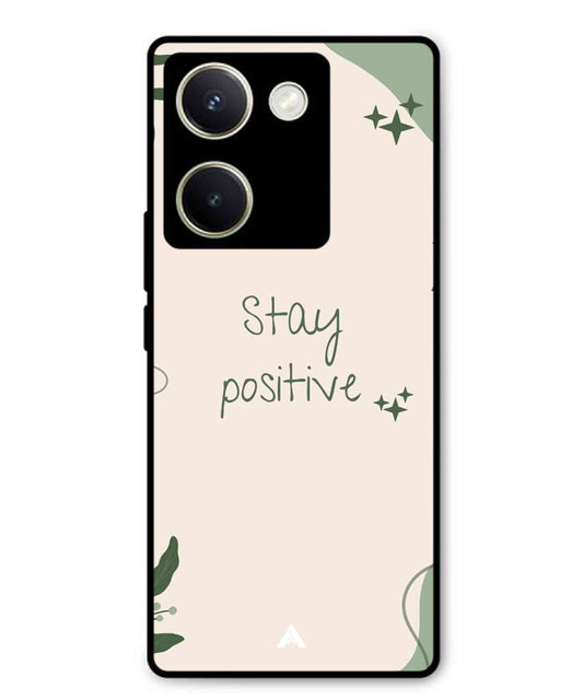 Stay Positive 1 Metal Back Cover Phone Case for Vivo Y200 Pro