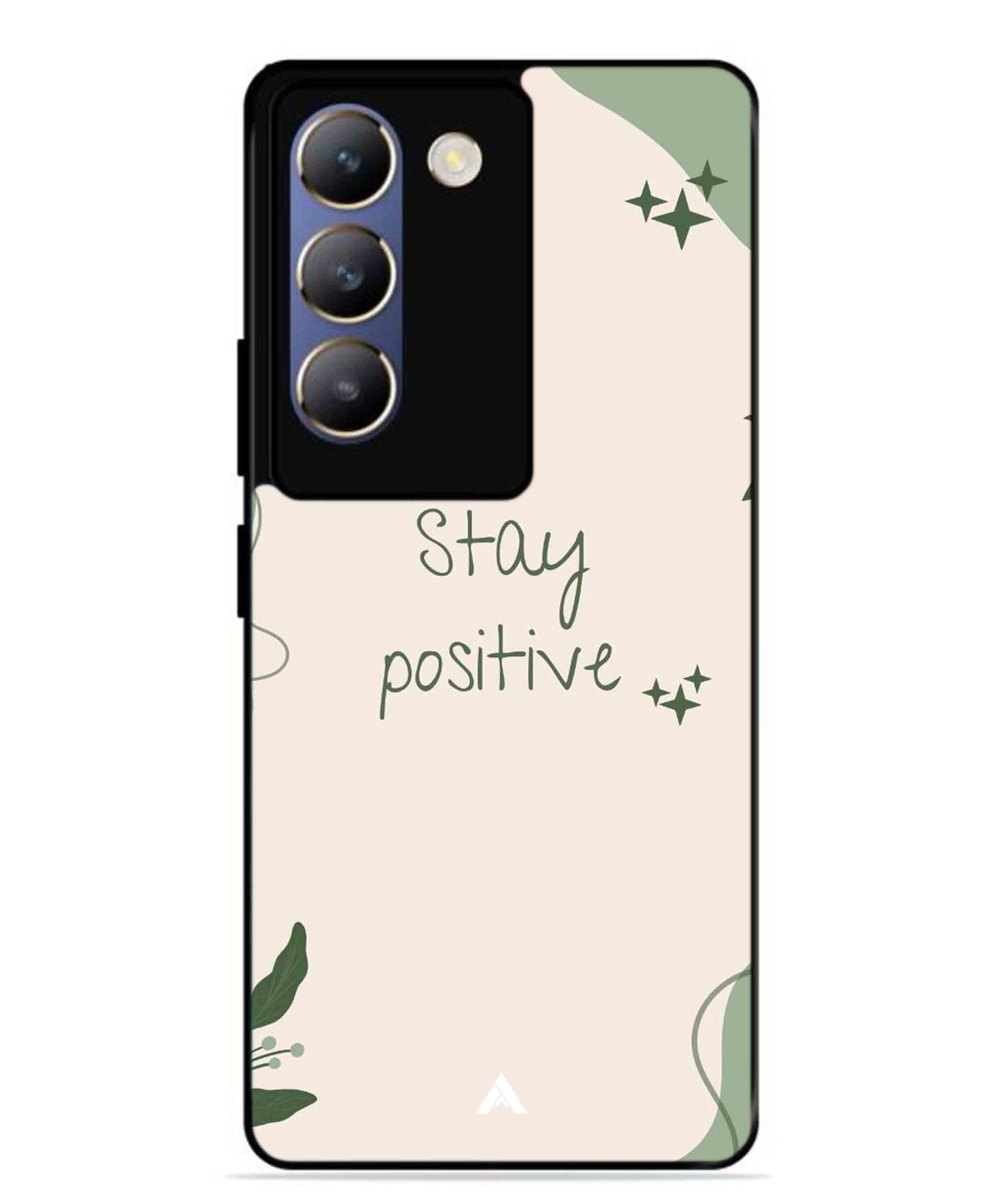 Stay Positive 1 Metal Back Cover Phone Case for Vivo Y200e