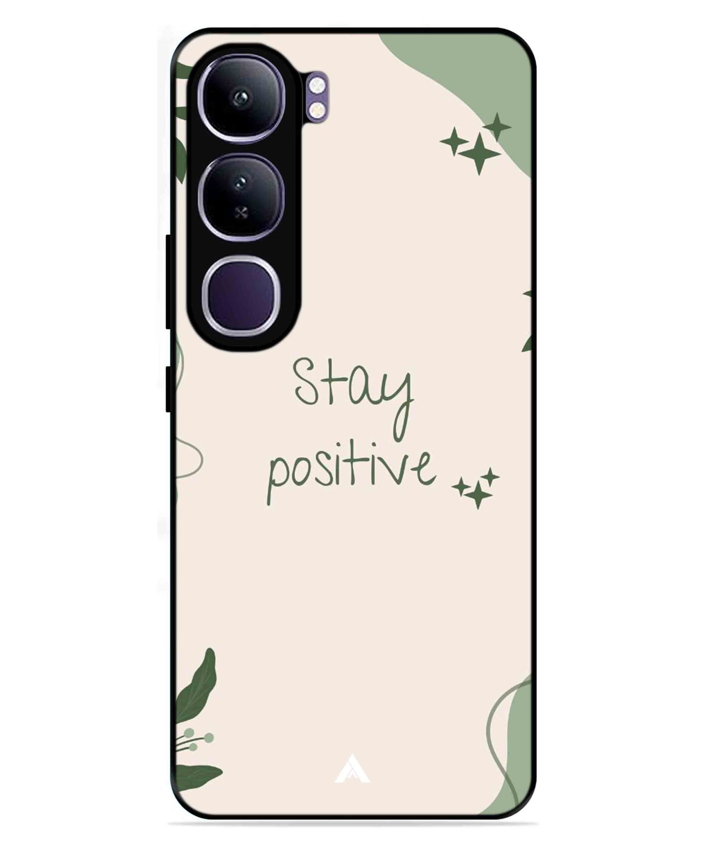 Stay Positive 1 Metal Back Cover Phone Case for Vivo Y300
