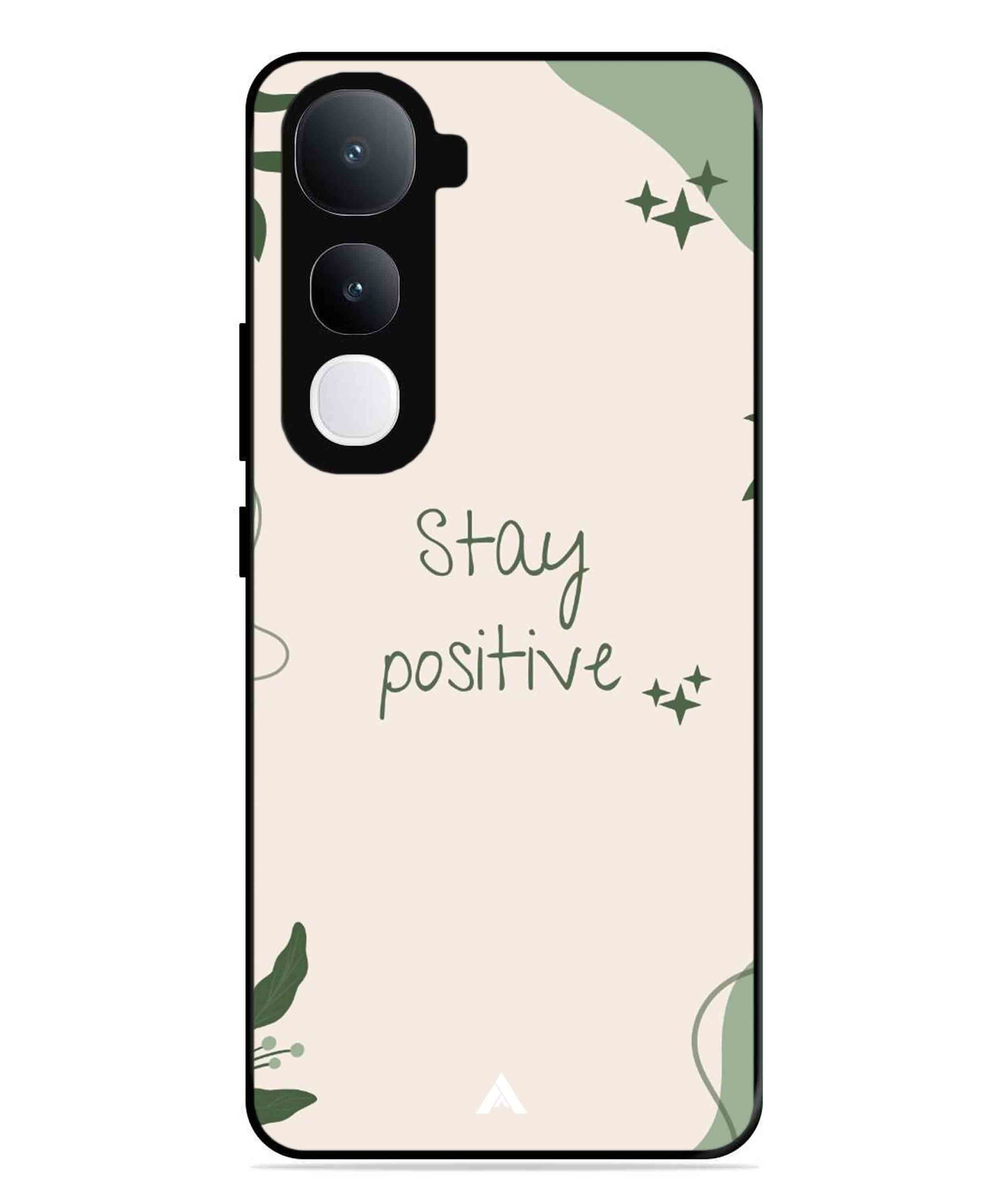 Stay Positive 1 Metal Back Cover Phone Case for Vivo Y400