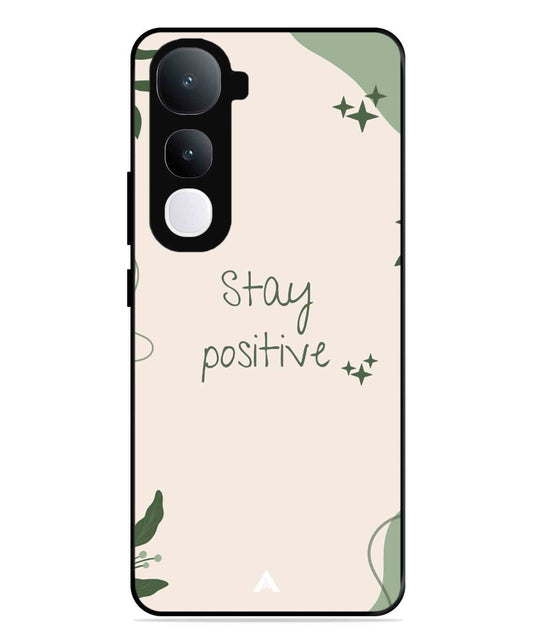 Stay Positive 1 Metal Back Cover Phone Case for Vivo Y400