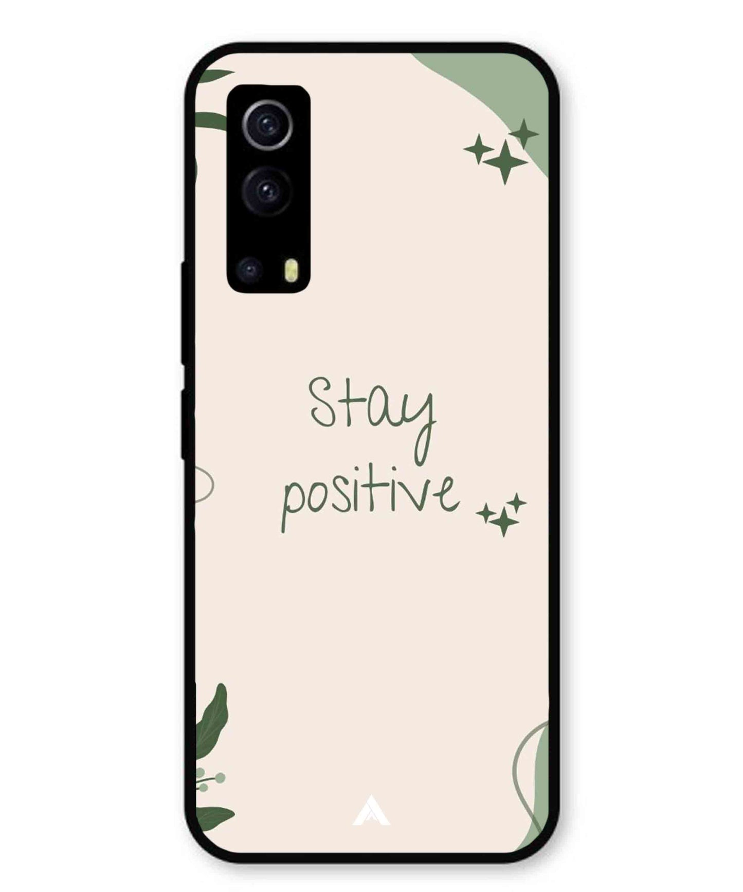 Stay Positive 1 Metal Back Cover Phone Case for Vivo Y53s
