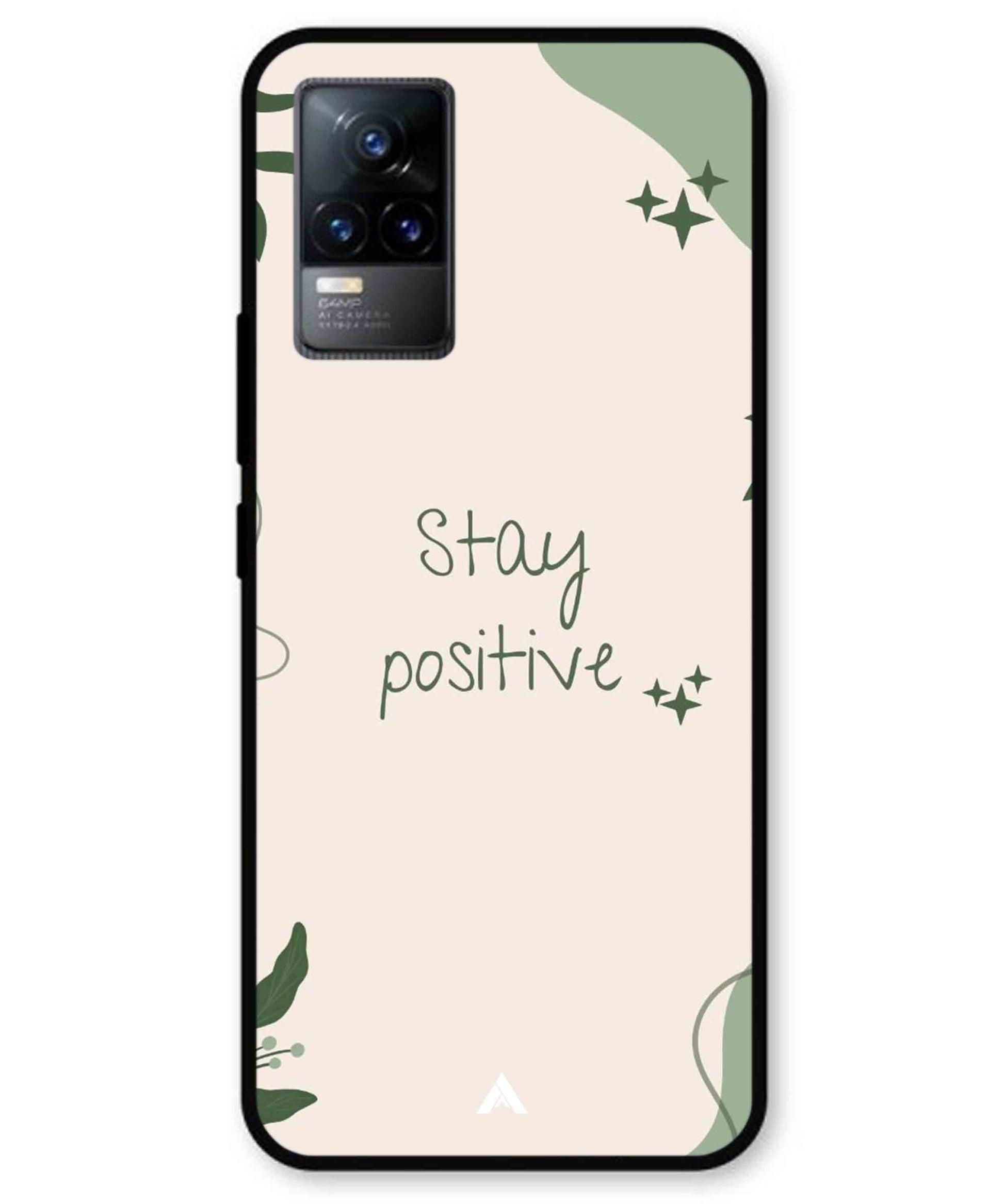 Stay Positive 1 Metal Back Cover Phone Case for Vivo Y73