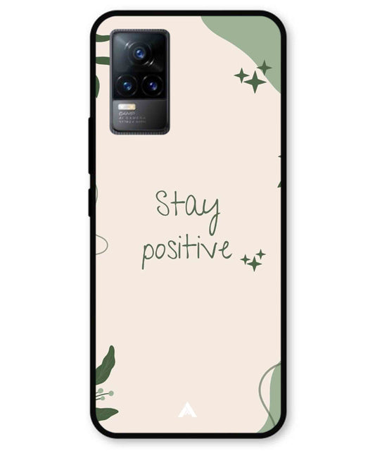 Stay Positive 1 Metal Back Cover Phone Case for Vivo Y73