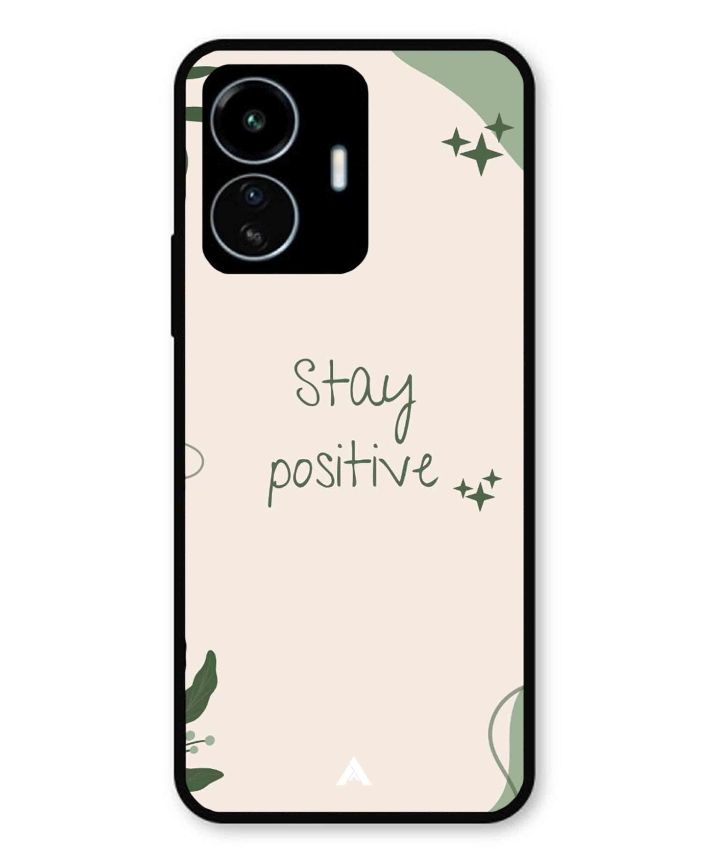 Stay Positive 1 Metal Back Cover Phone Case for Vivo Y77