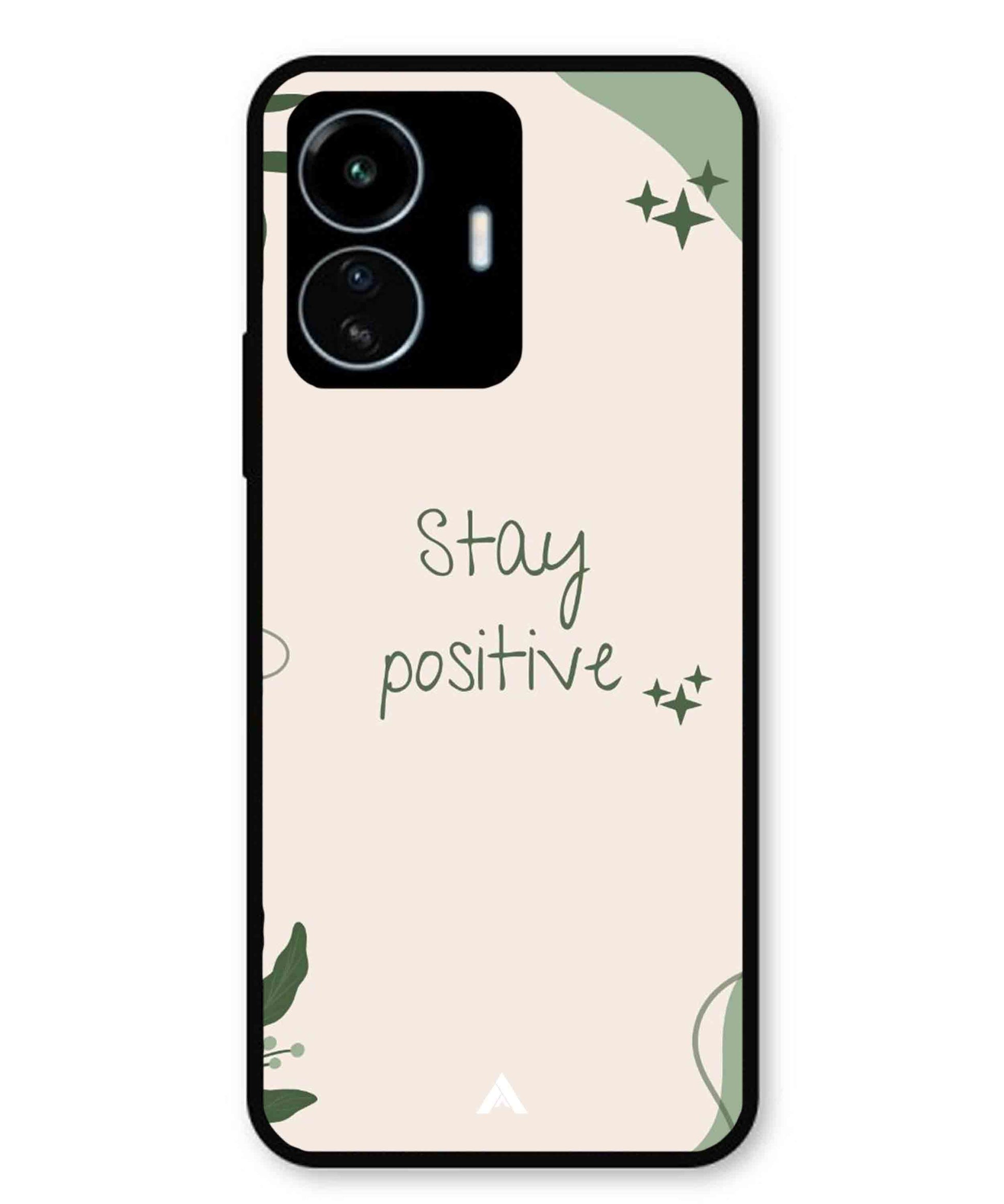 Stay Positive 1 Metal Back Cover Phone Case for Vivo Y77