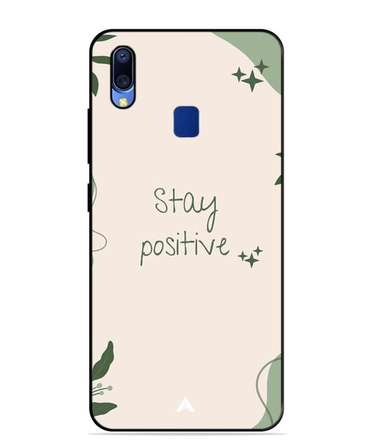 Stay Positive 1 Metal Back Cover Phone Case for Vivo Y95