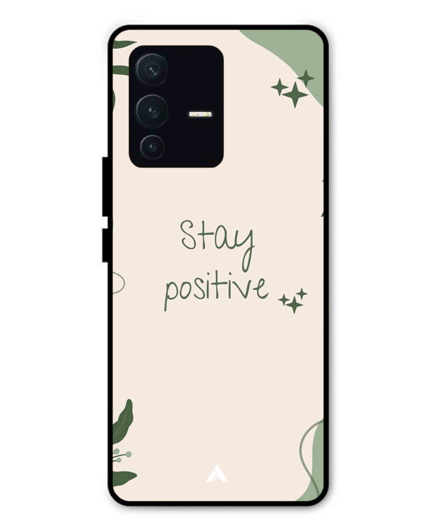 Stay Positive 1 Metal Back Cover Phone Case for Vivo v23 Pro