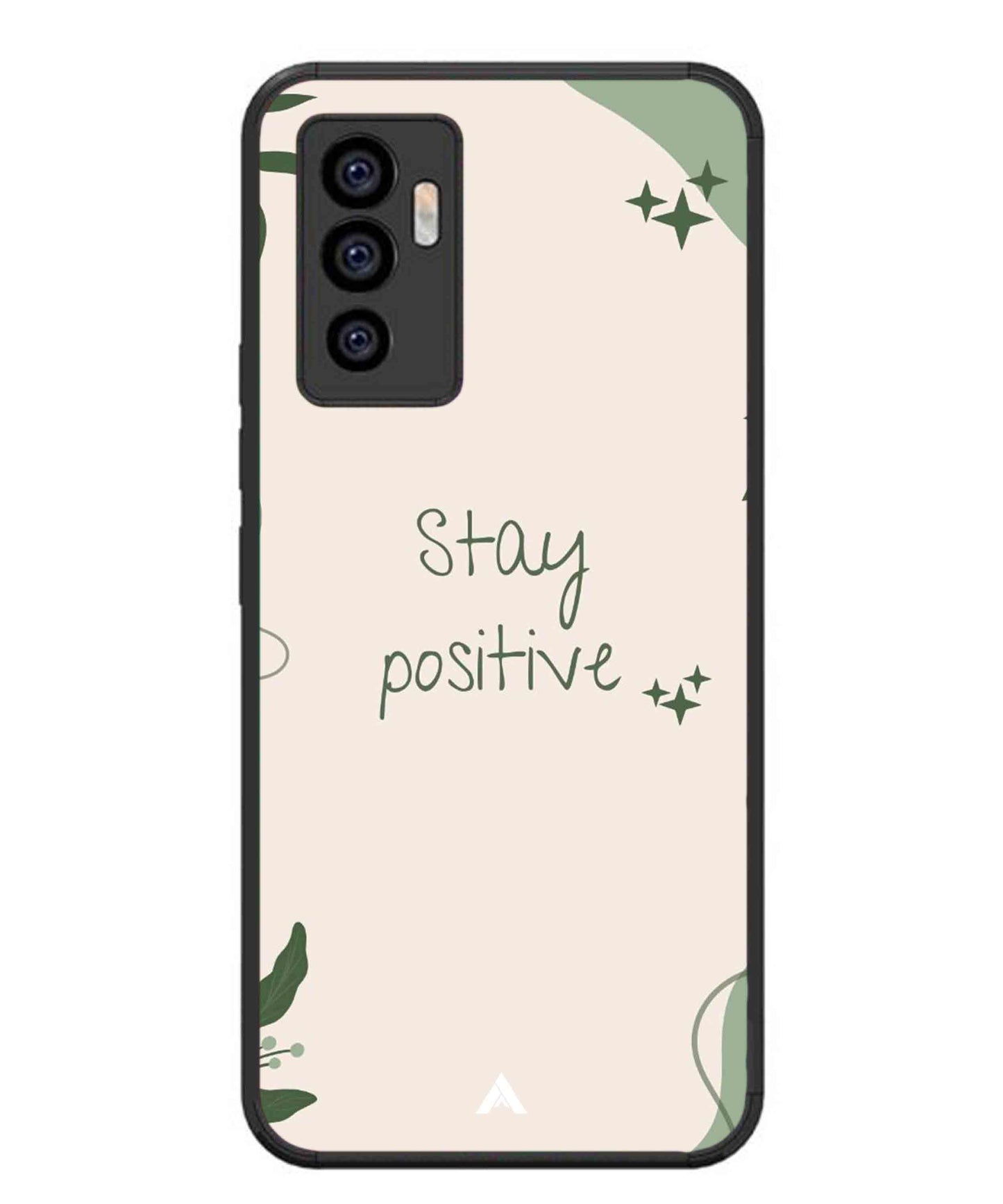Stay Positive 1 Metal Back Cover Phone Case for Vivo v23e