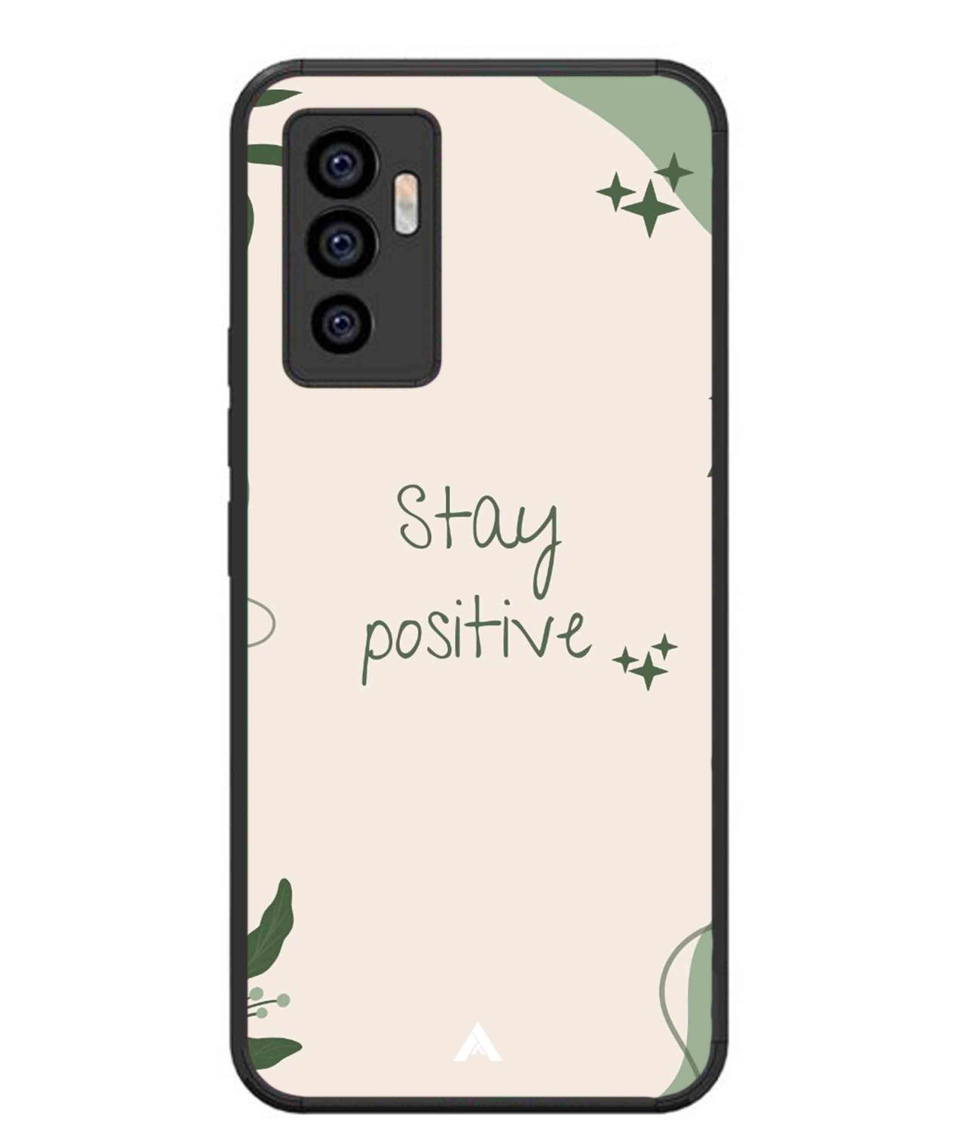 Stay Positive 1 Metal Back Cover Phone Case for Vivo v23e