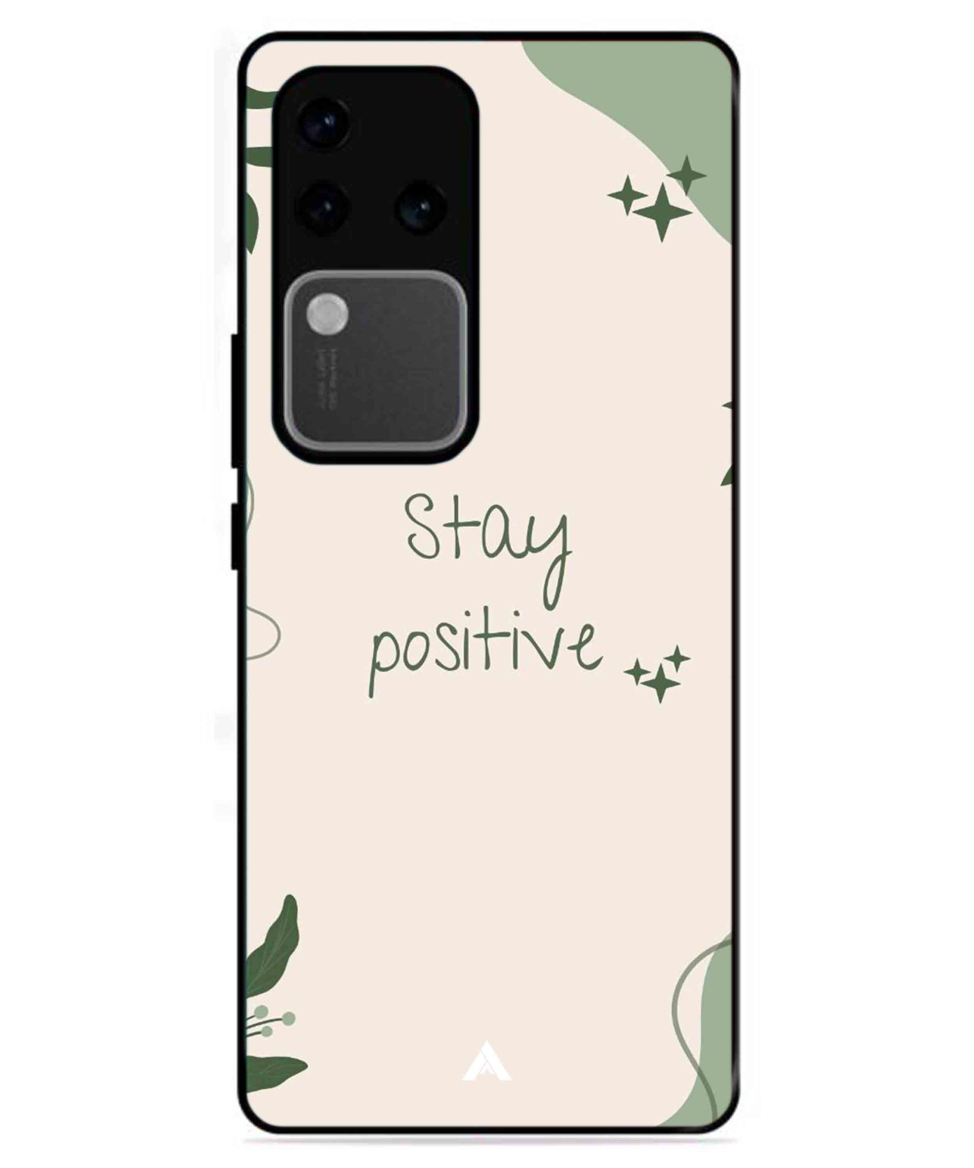 Stay Positive 1 Metal Back Cover Phone Case for Vivo v30 Pro