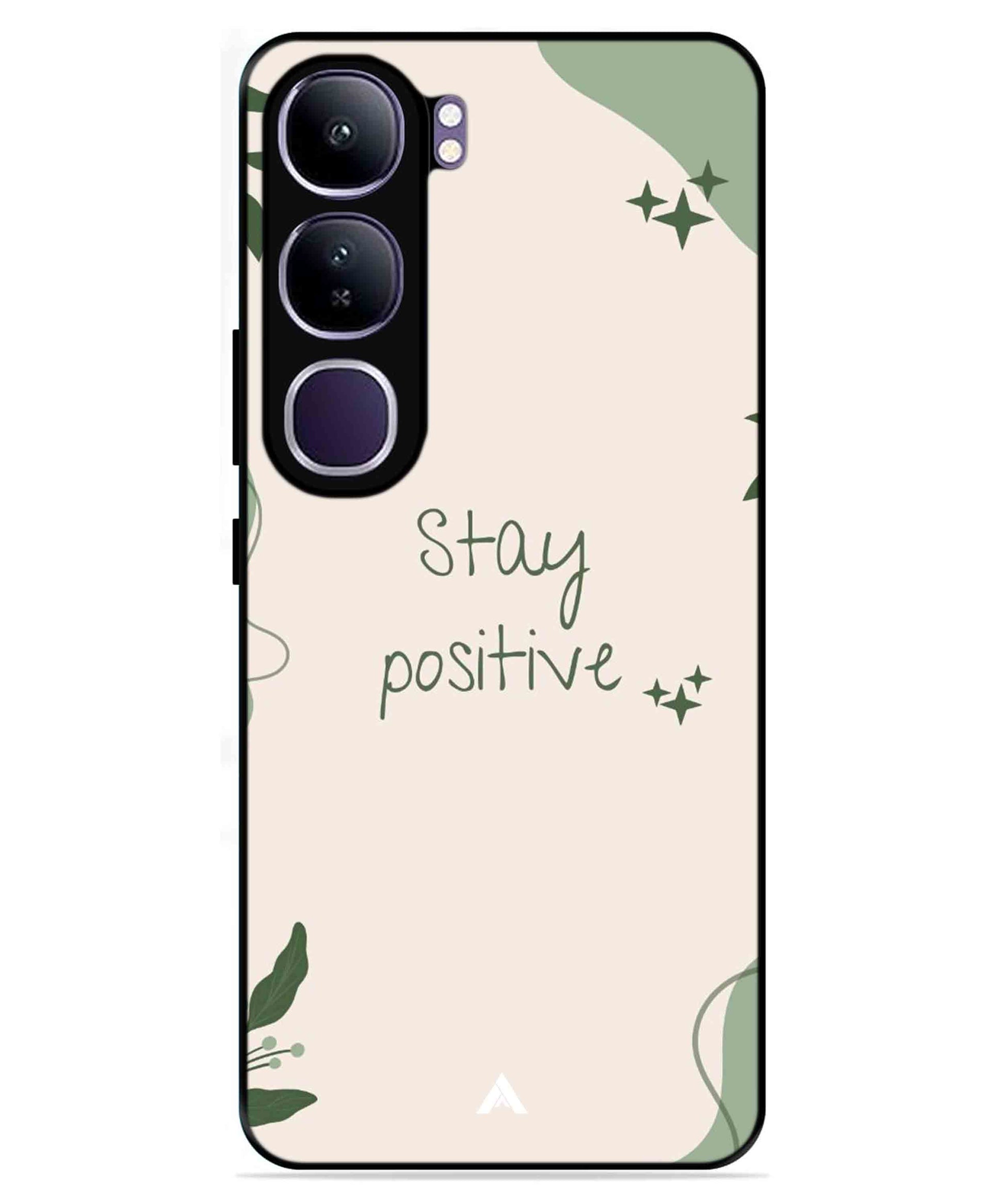 Stay Positive 1 Metal Back Cover Phone Case for Vivo v40 Lite