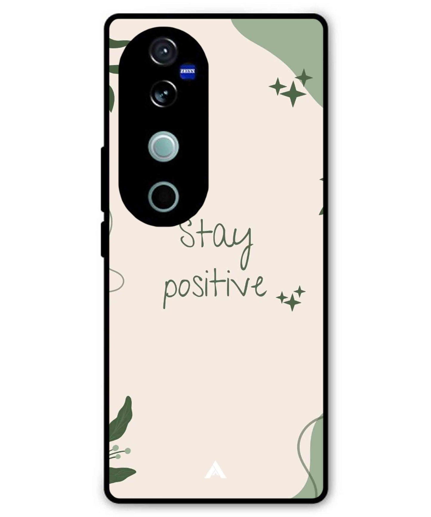 Stay Positive 1 Metal Back Cover Phone Case for Vivo v40 Pro