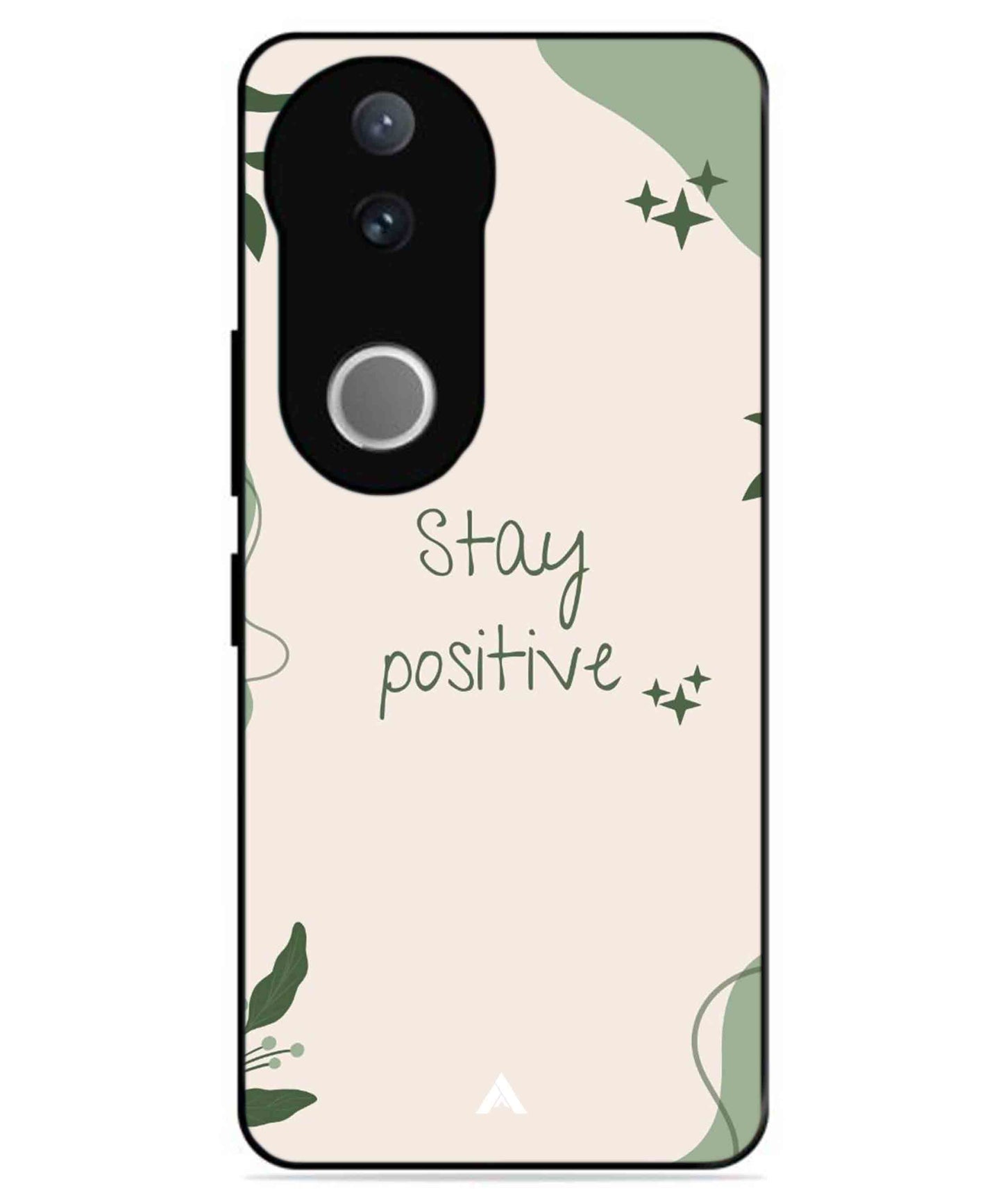 Stay Positive 1 Metal Back Cover Phone Case for Vivo v50