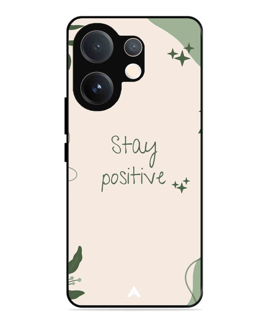 Stay Positive 1 Metal Back Cover Phone Case for Vivo v60